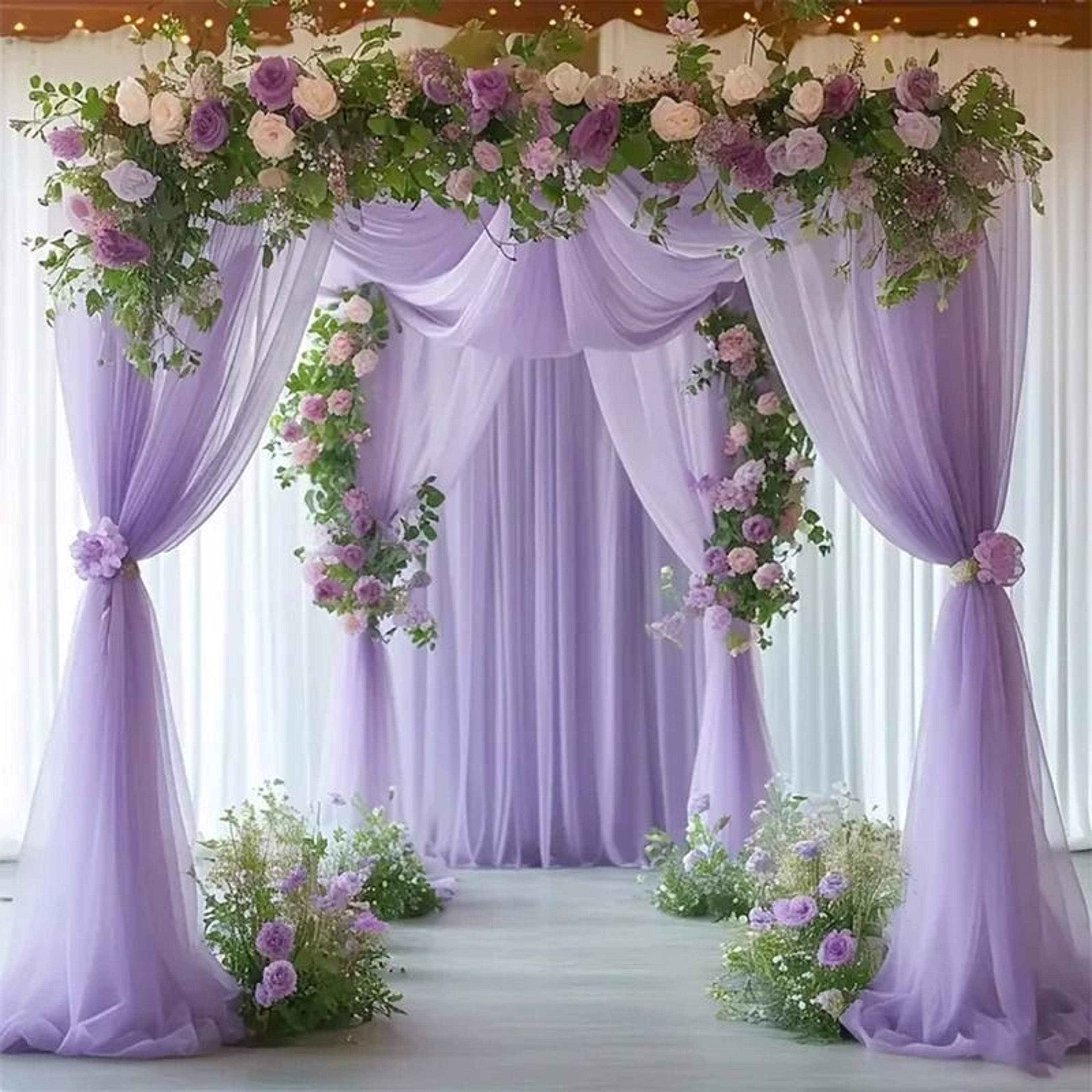 Architectural Sheer Gauze Event Styling Drape 14