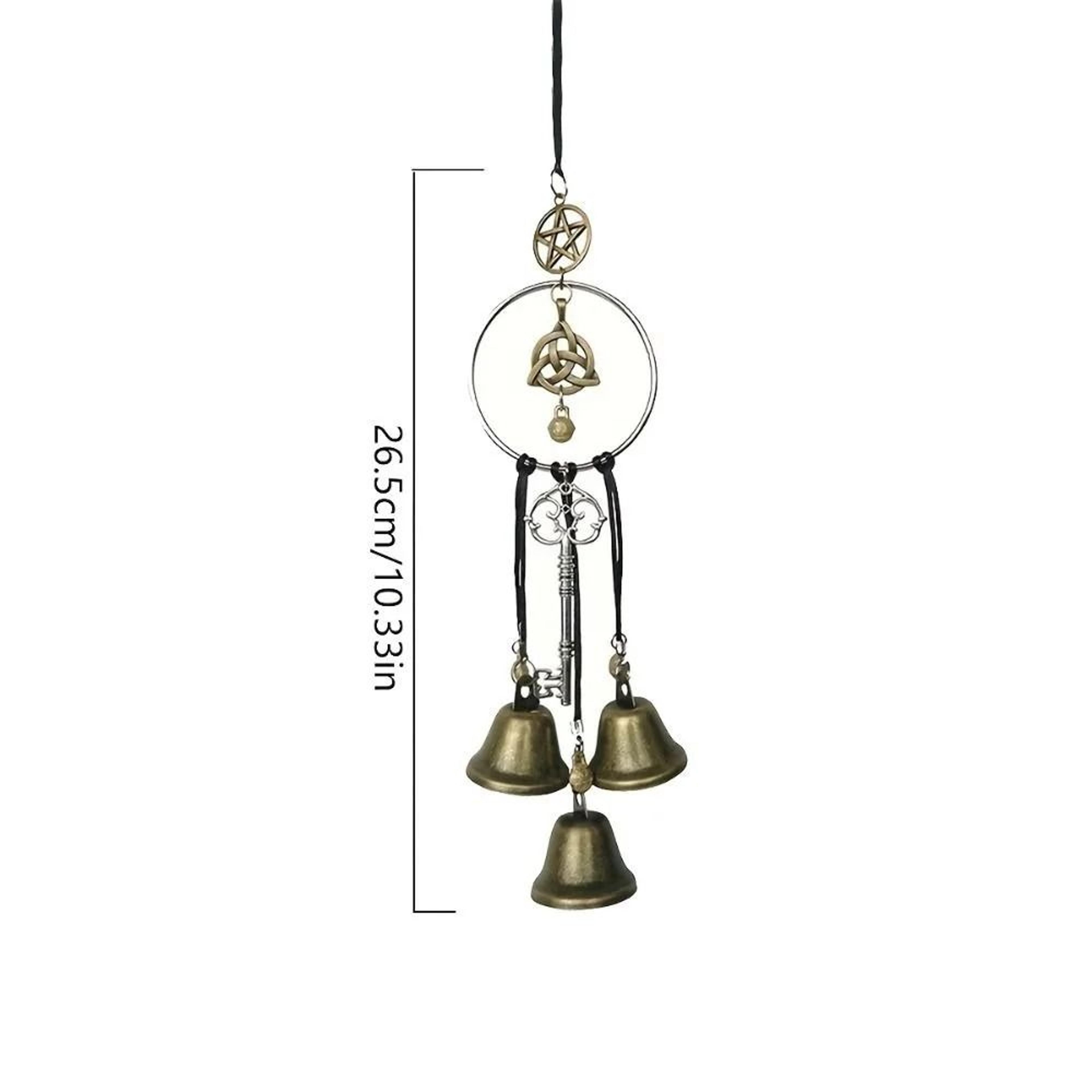Artisanal Architectural Wooden Pollack Fish Bell Ornament 10