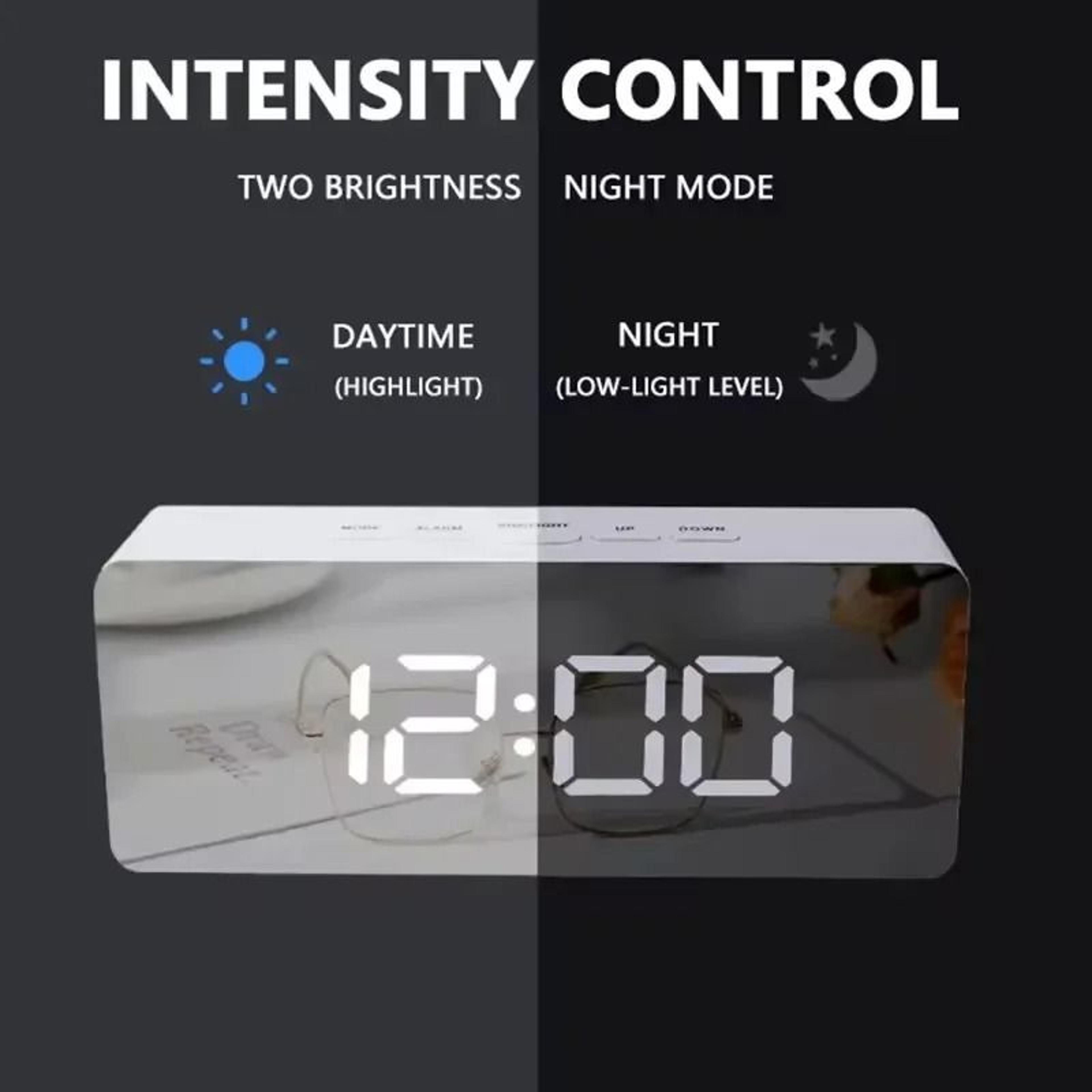 Architectural Minimalist LED Mirror Digital Timepiece 4