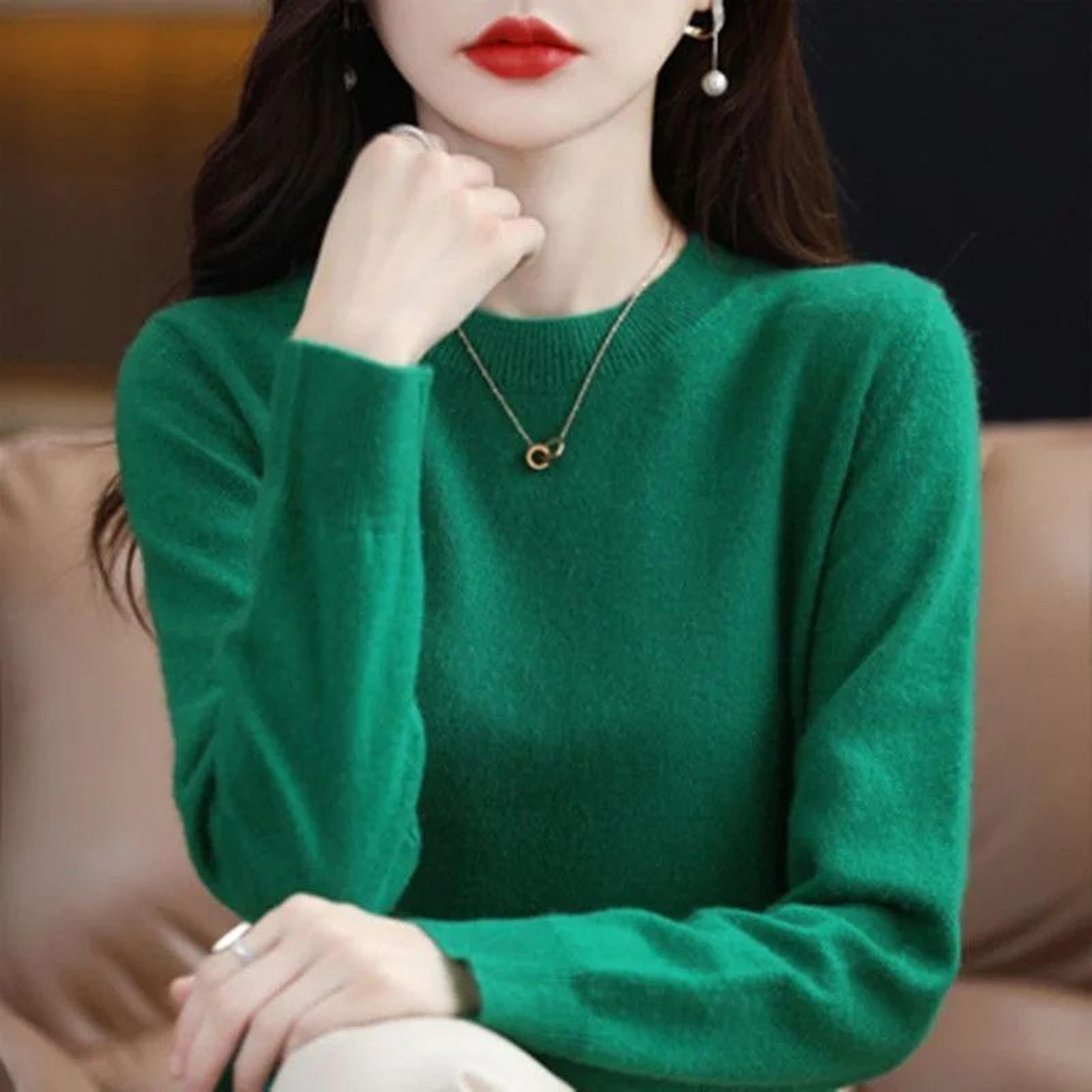 Womens Cozy Knit Pullover Sweater For Autumn And Winter 10