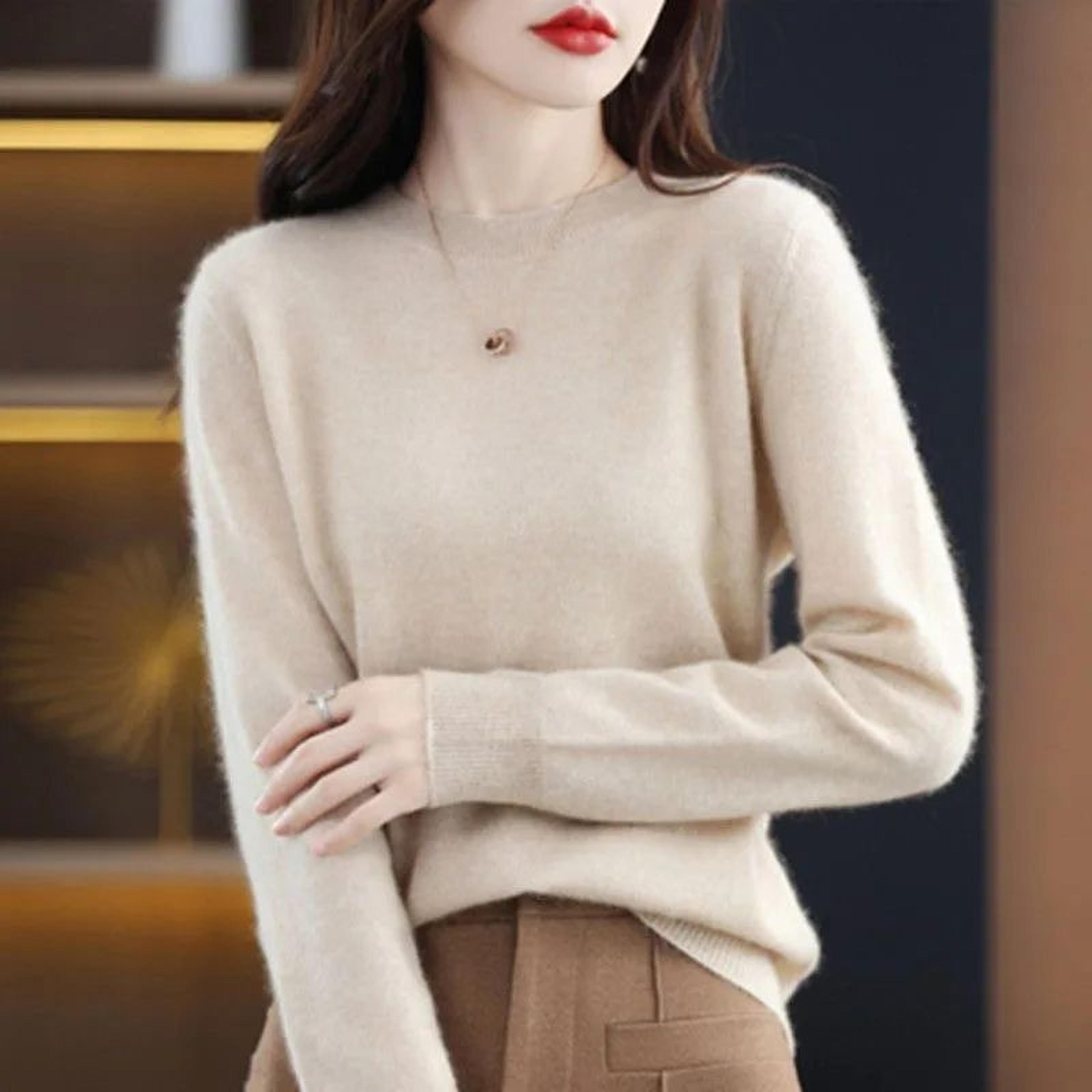 Womens Cozy Knit Pullover Sweater For Autumn And Winter 13