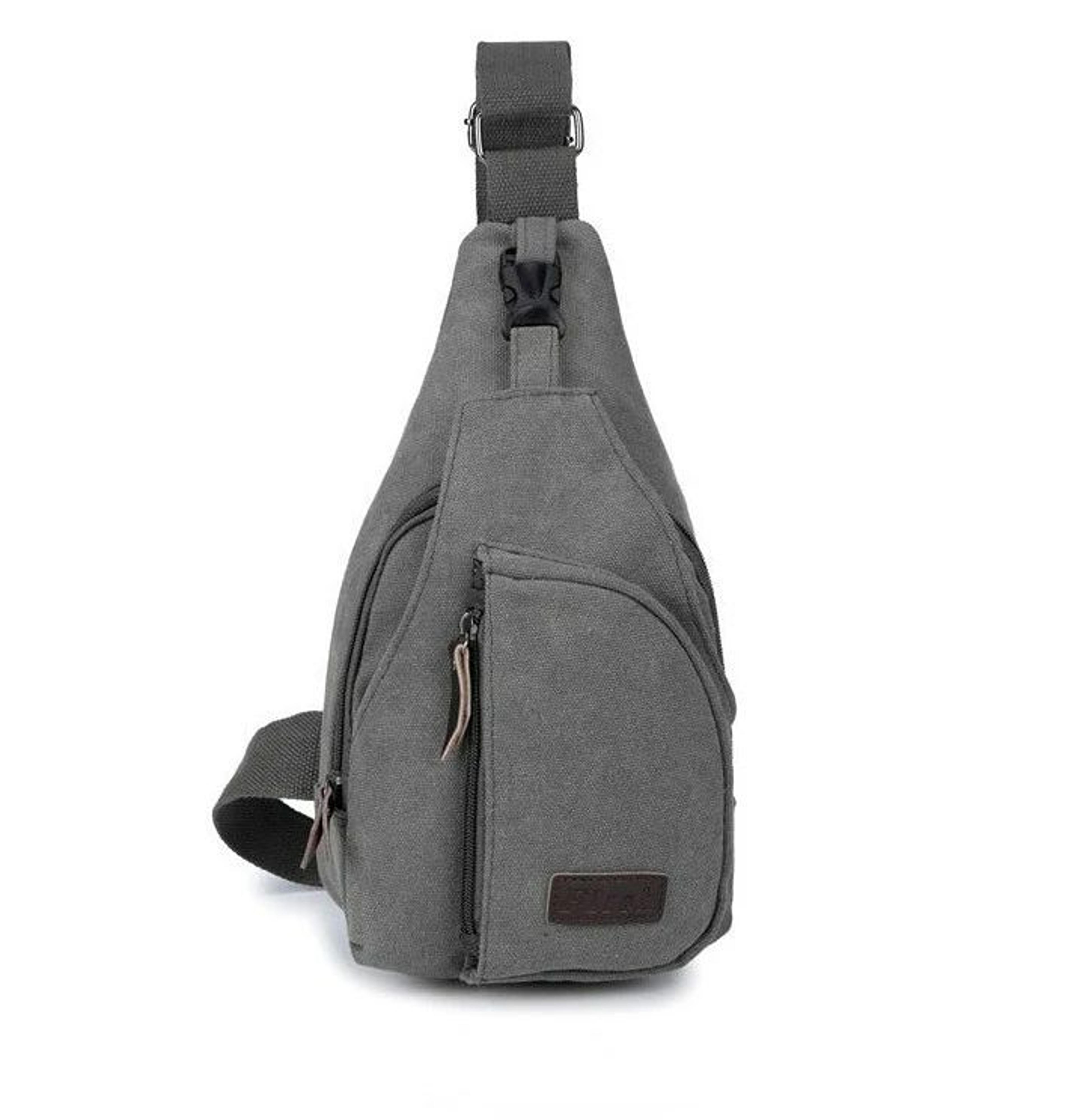 Vintage Canvas Satchel Shoulder Sling Chest Pack 9
