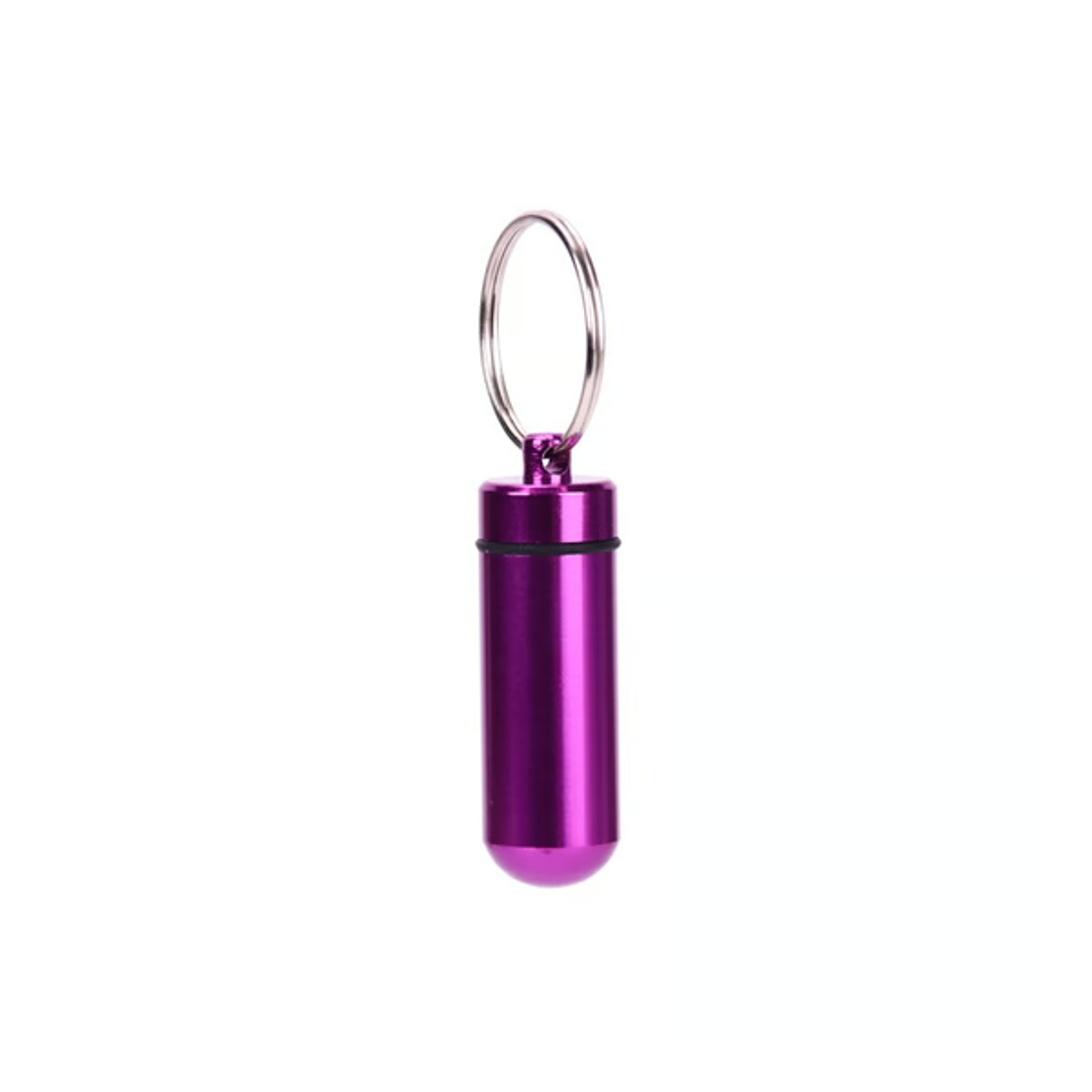Compact aluminum pill holder for active lifestyles