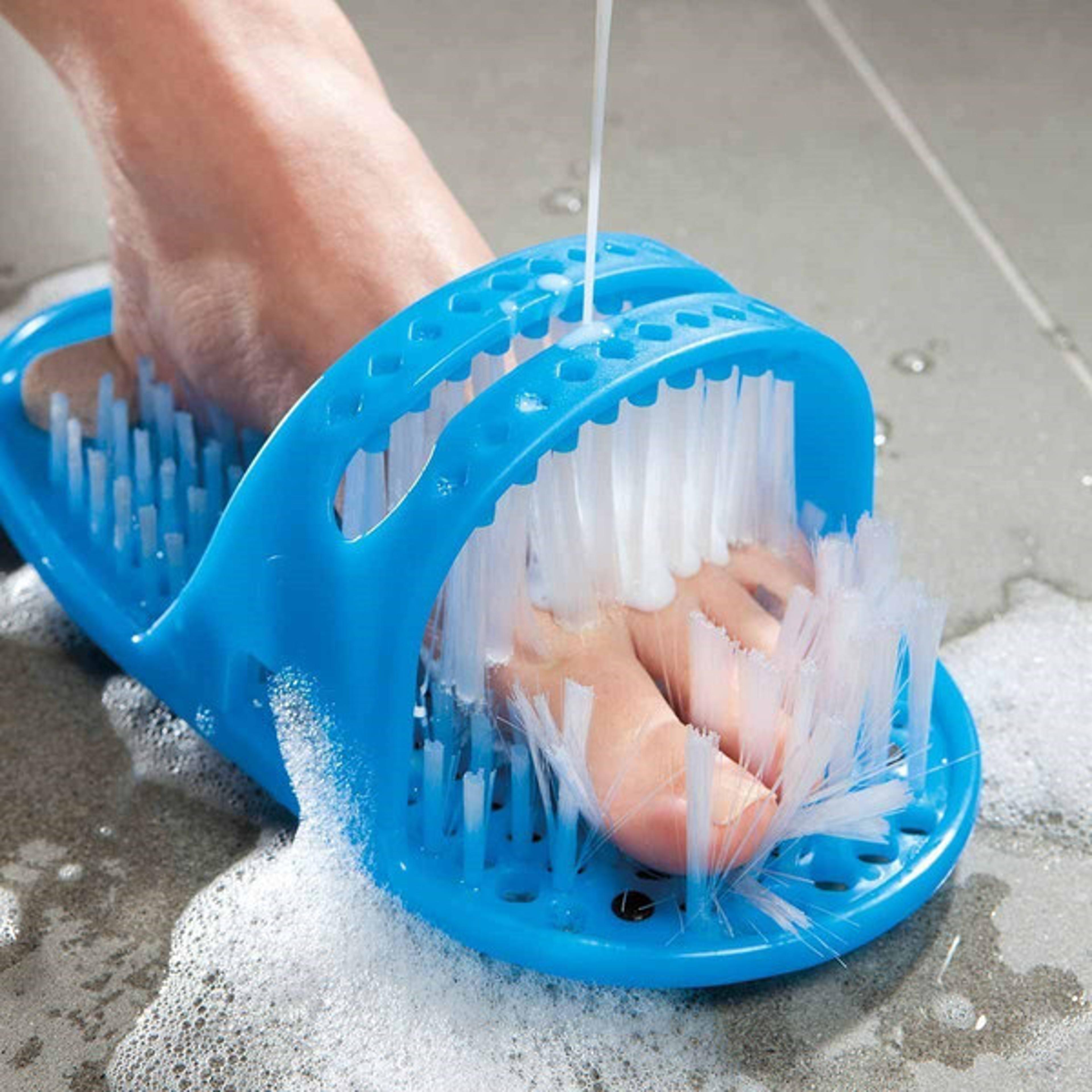 exfoliating sandal brush – effortless foot cleaning & massage