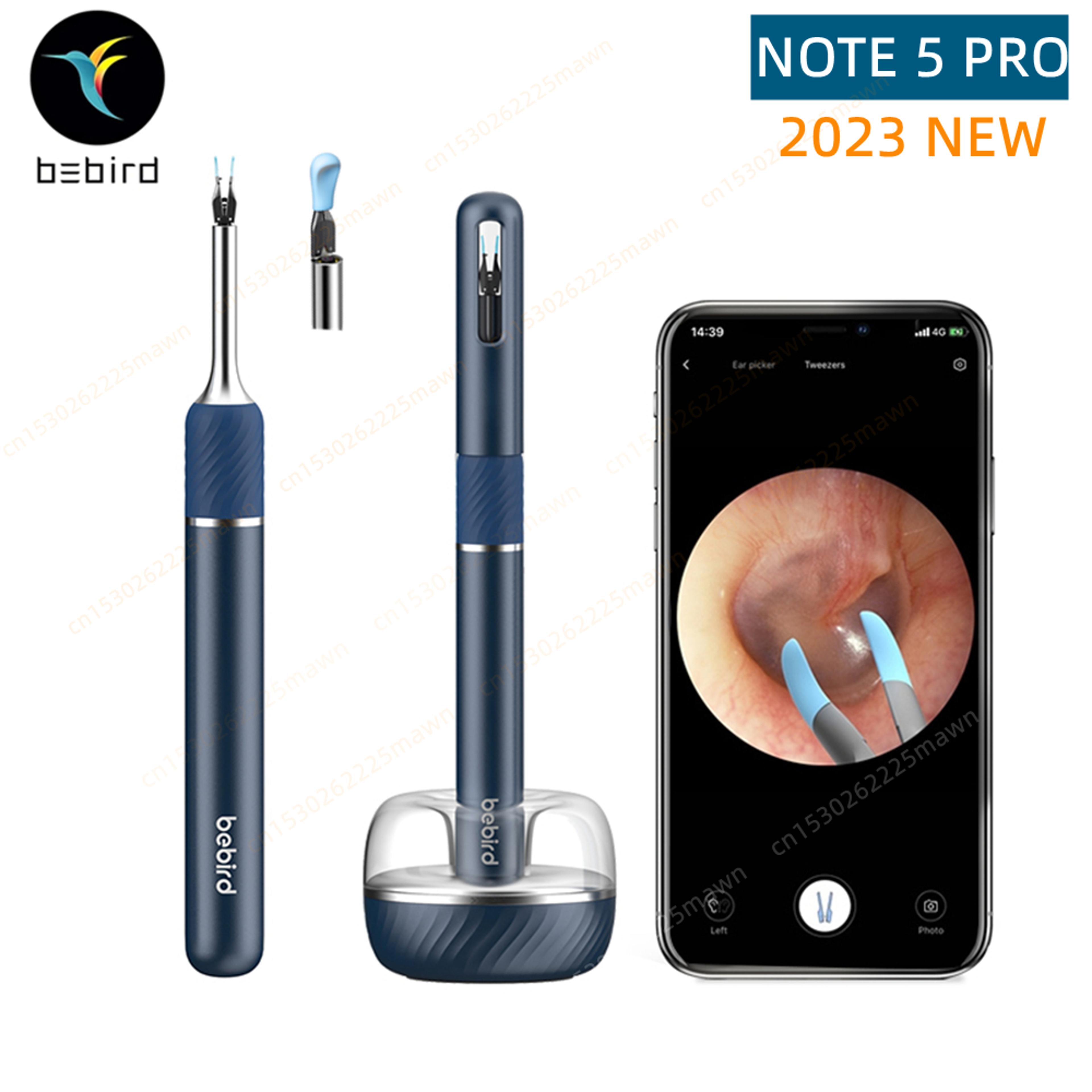 smart otoscope ear cleaner, visual endoscope tweezers with mini camera for precision ear health care