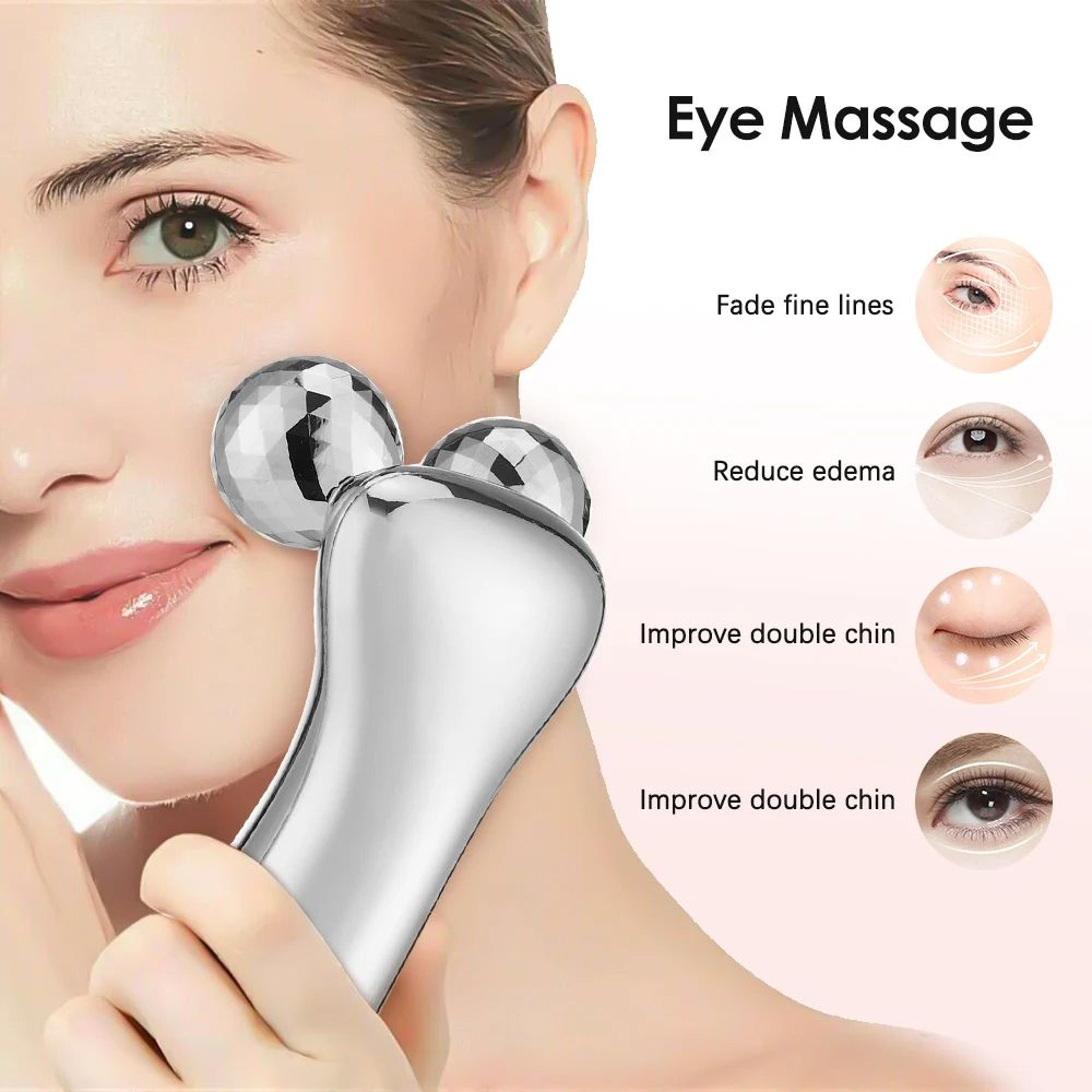 Electric Facial Slimming Roller Facial Microcurrent Beauty Instrument Face Lift Roller Massager 2