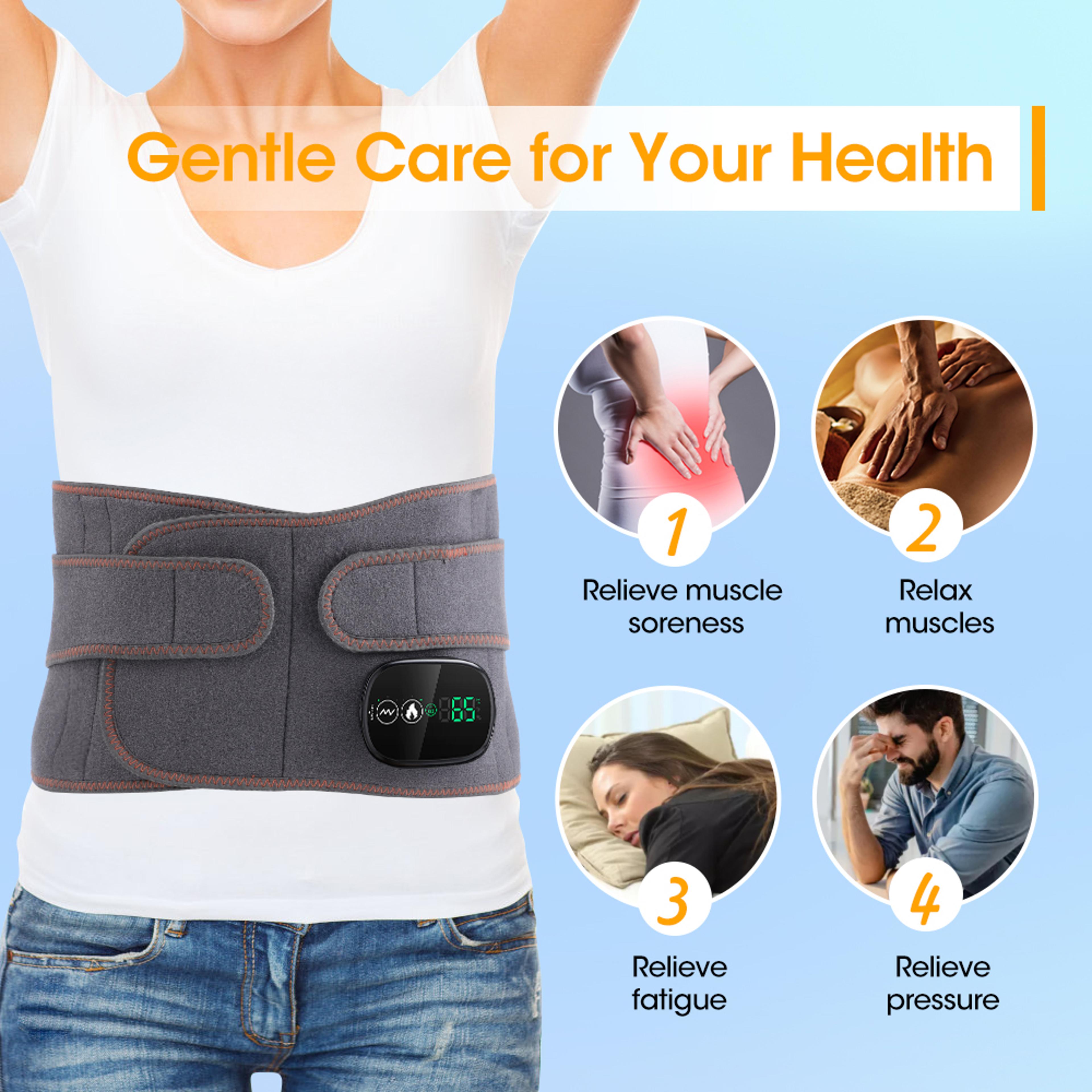 Lumbar Health Care Belt With Infrared Heat  Massage Adjustable USB Charging For Lumbar Relief 1