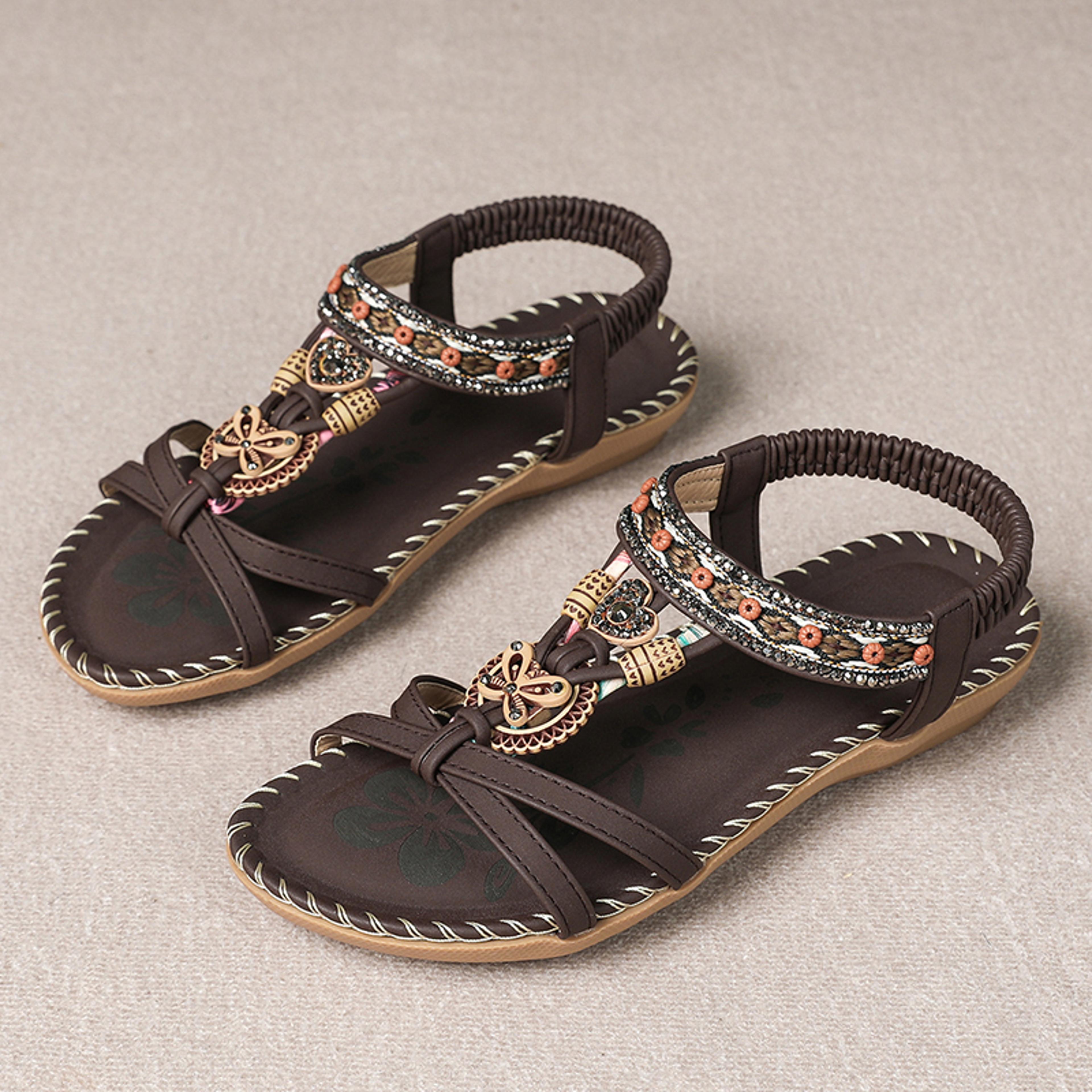 Womens Summer Sandals Casual Walking Shoes For Beach  Party Comfortable Outdoor Footwear 22