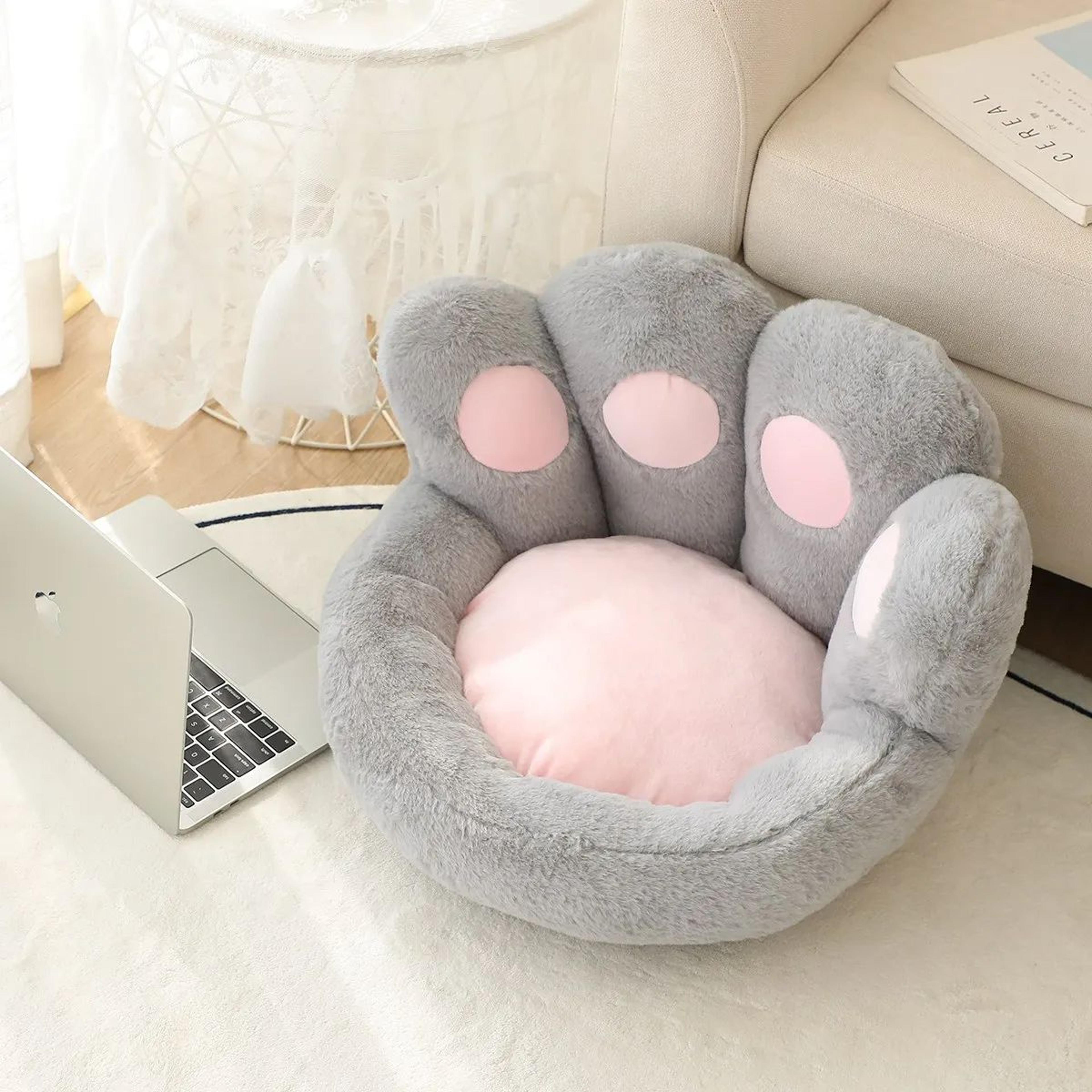 Soft Detachable Bear Paw Cushion Pillow With Lumbar Support NonSlip Bottom Home Decor For Bed Sofa  5