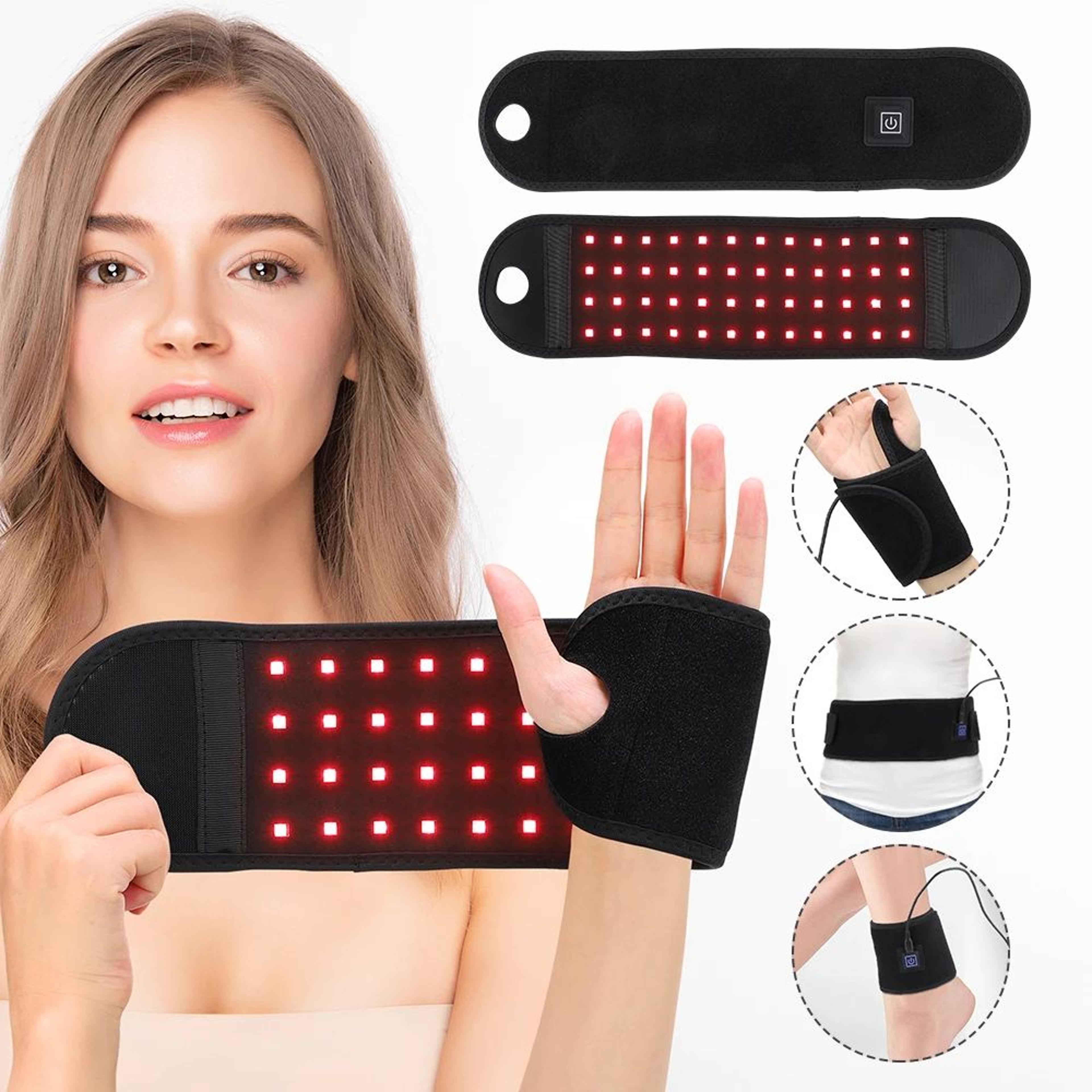Red Light Heating Wrist Protector USB Infrared Hand Massage Support Brace Pad 0