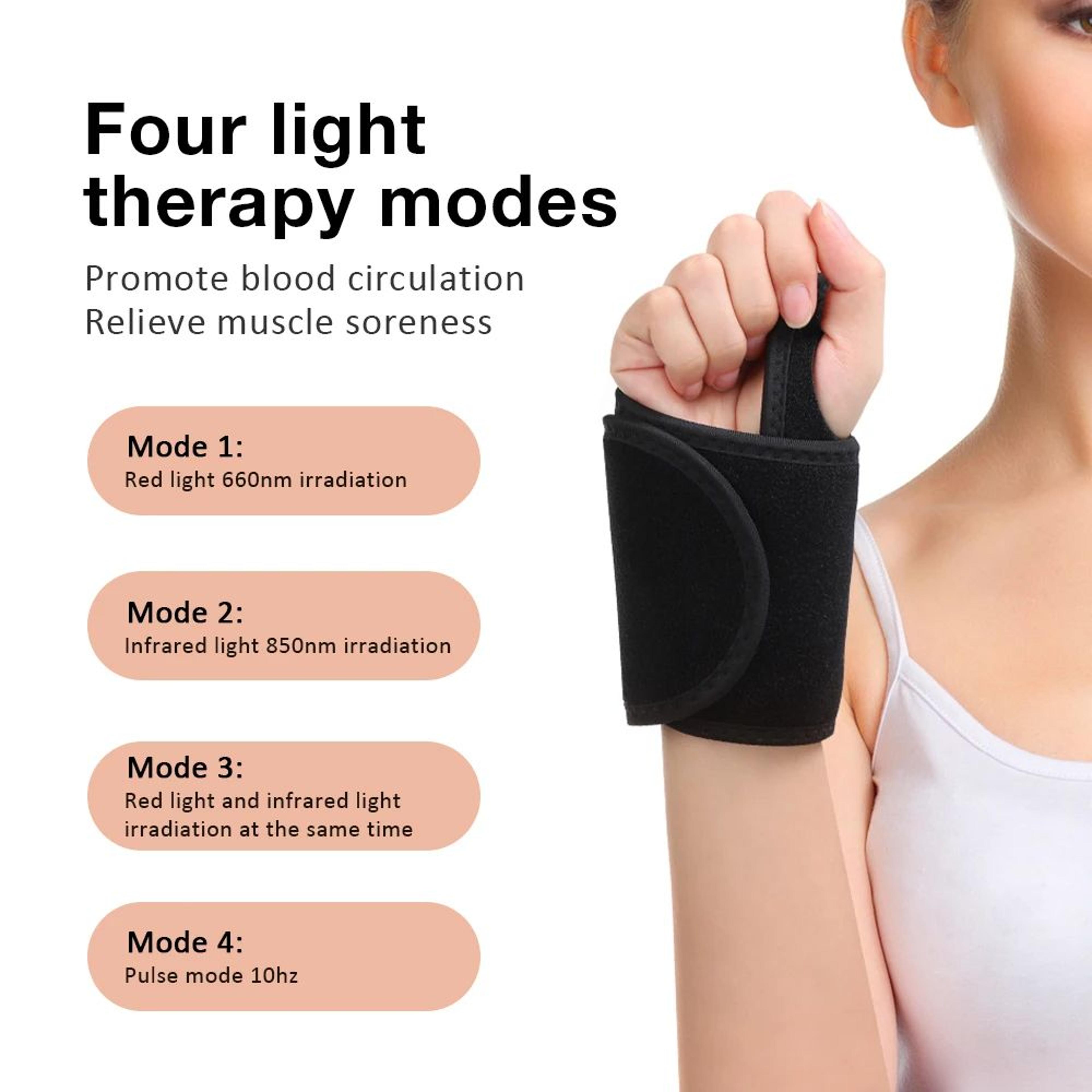 Red Light Heating Wrist Protector USB Infrared Hand Massage Support Brace Pad 3