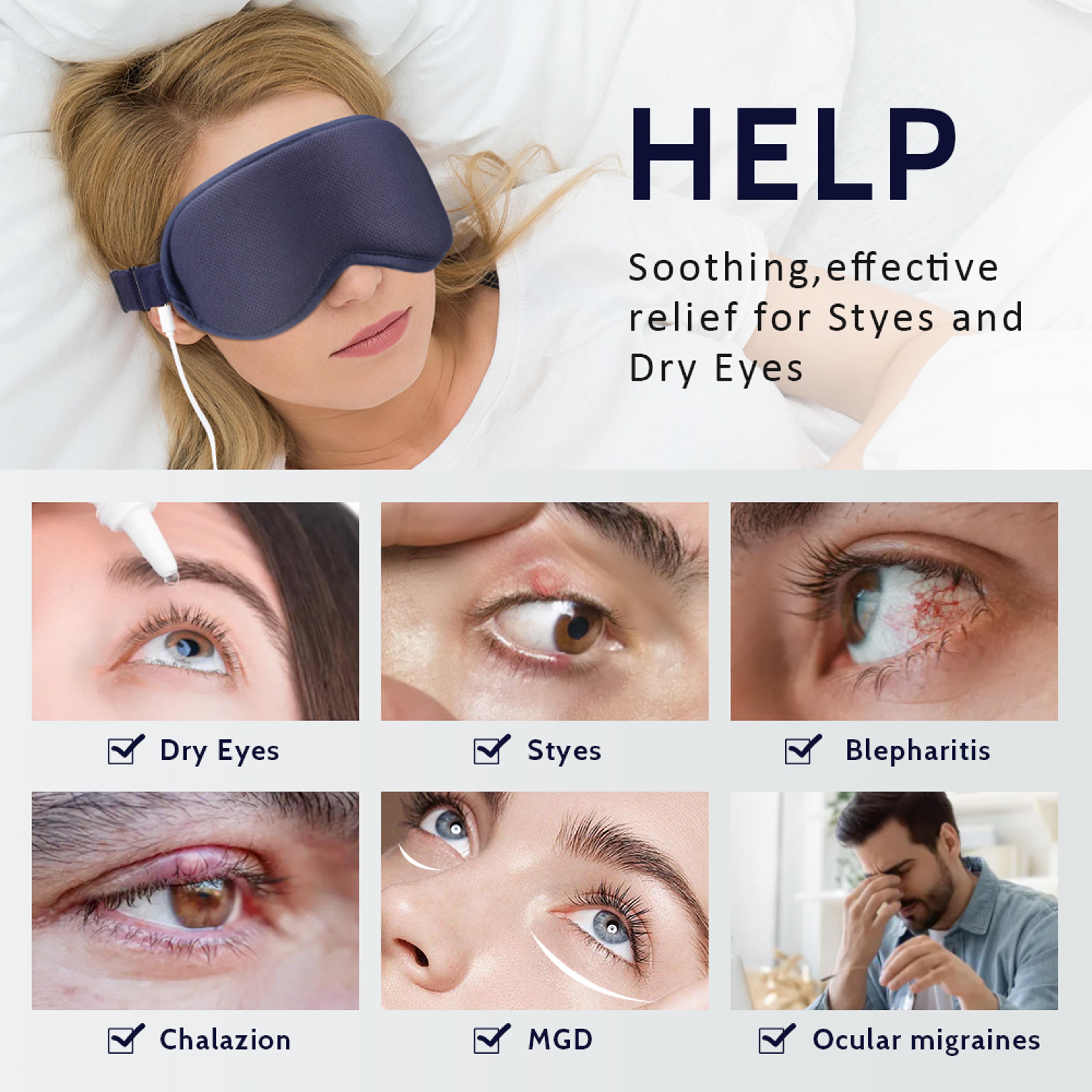 3D Hot Compress Electric Steam Eye Mask Level Constant Temperature Smart Timing Sleep Shading Massa 1