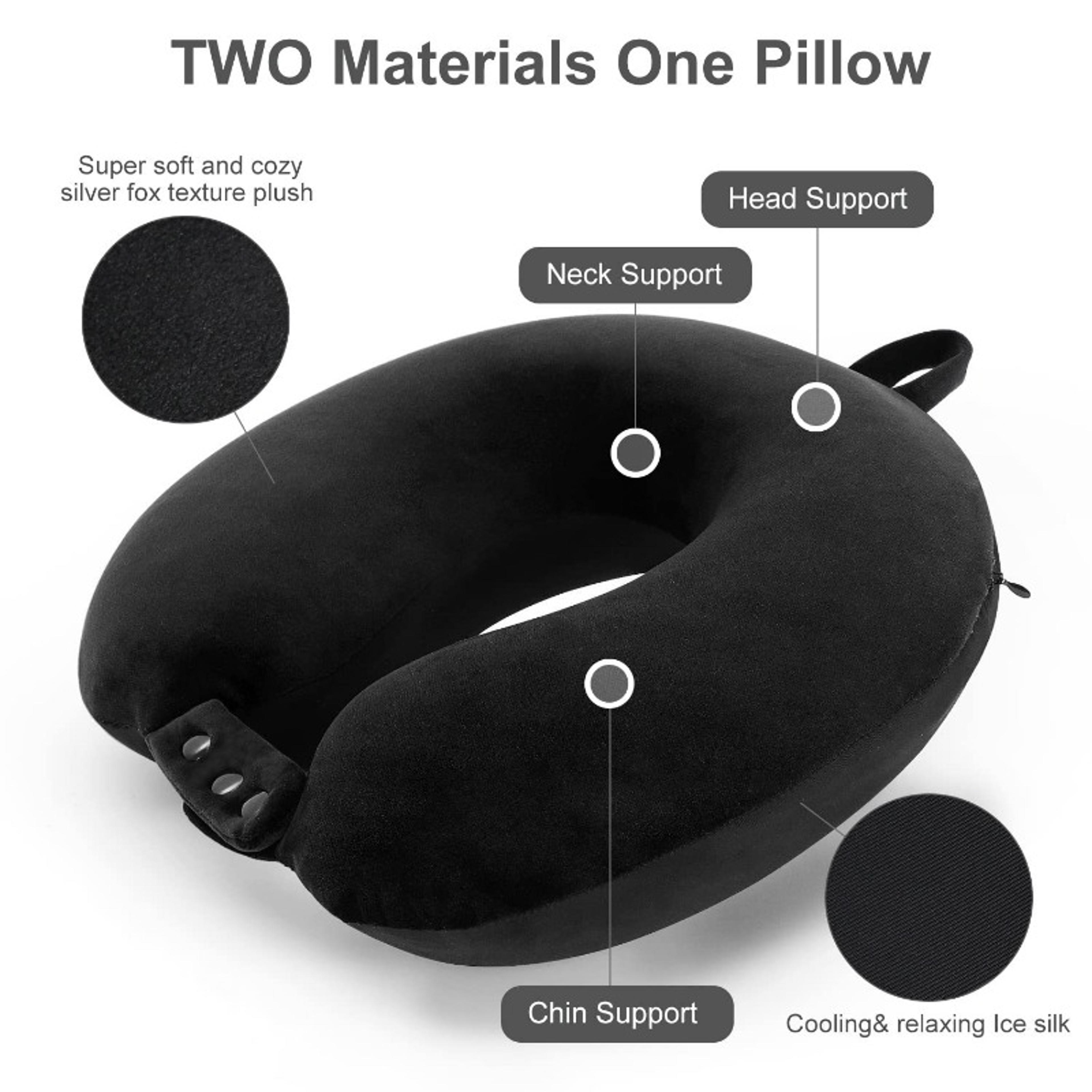 Travel Neck Pillow Multifunctional Ushaped Memory Foam Car Airplane Sleep Pillow Soft Headrest Slow 4