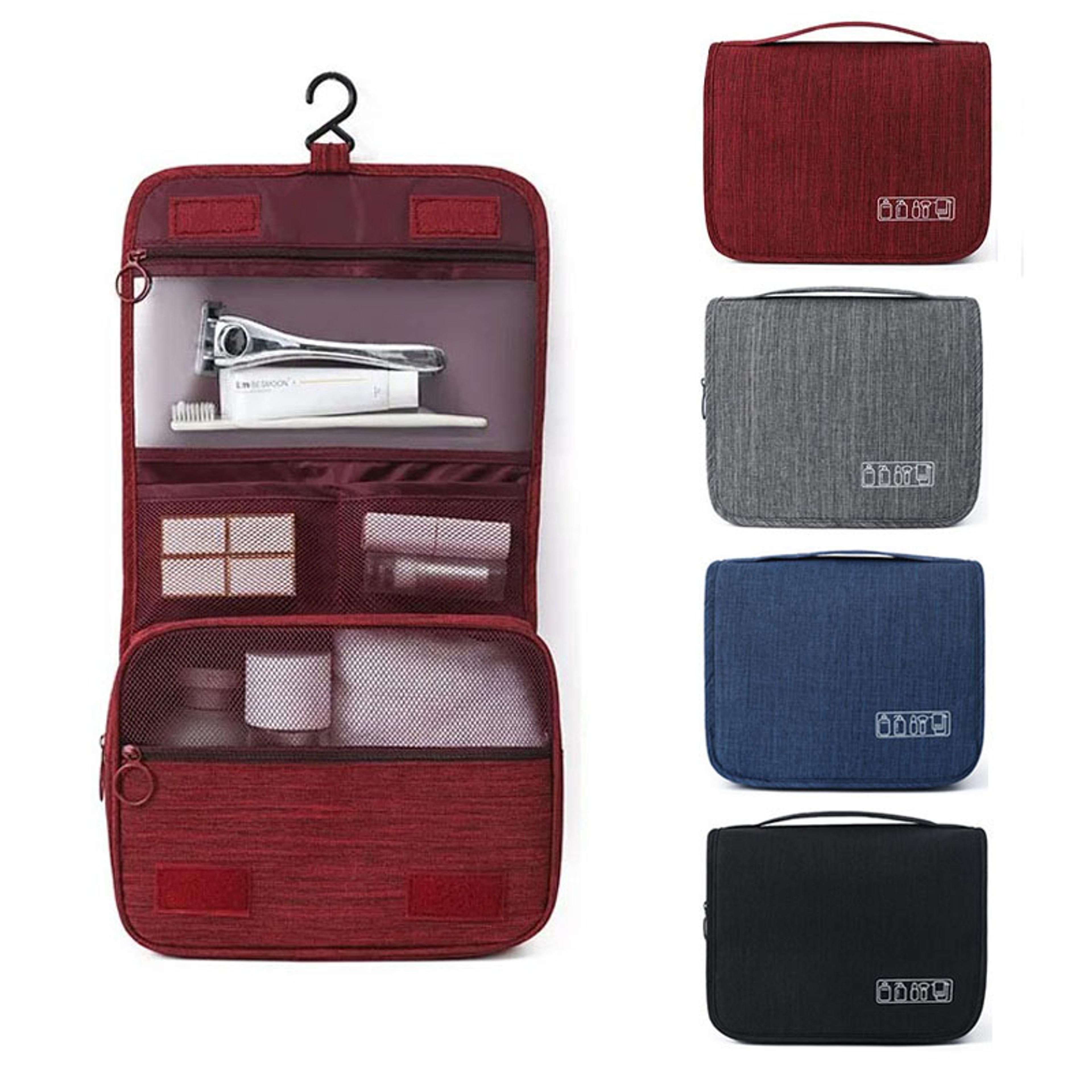 high quality toiletries bag, waterproof travel makeup organizer, storage pouch with hook, bathroom wash bag