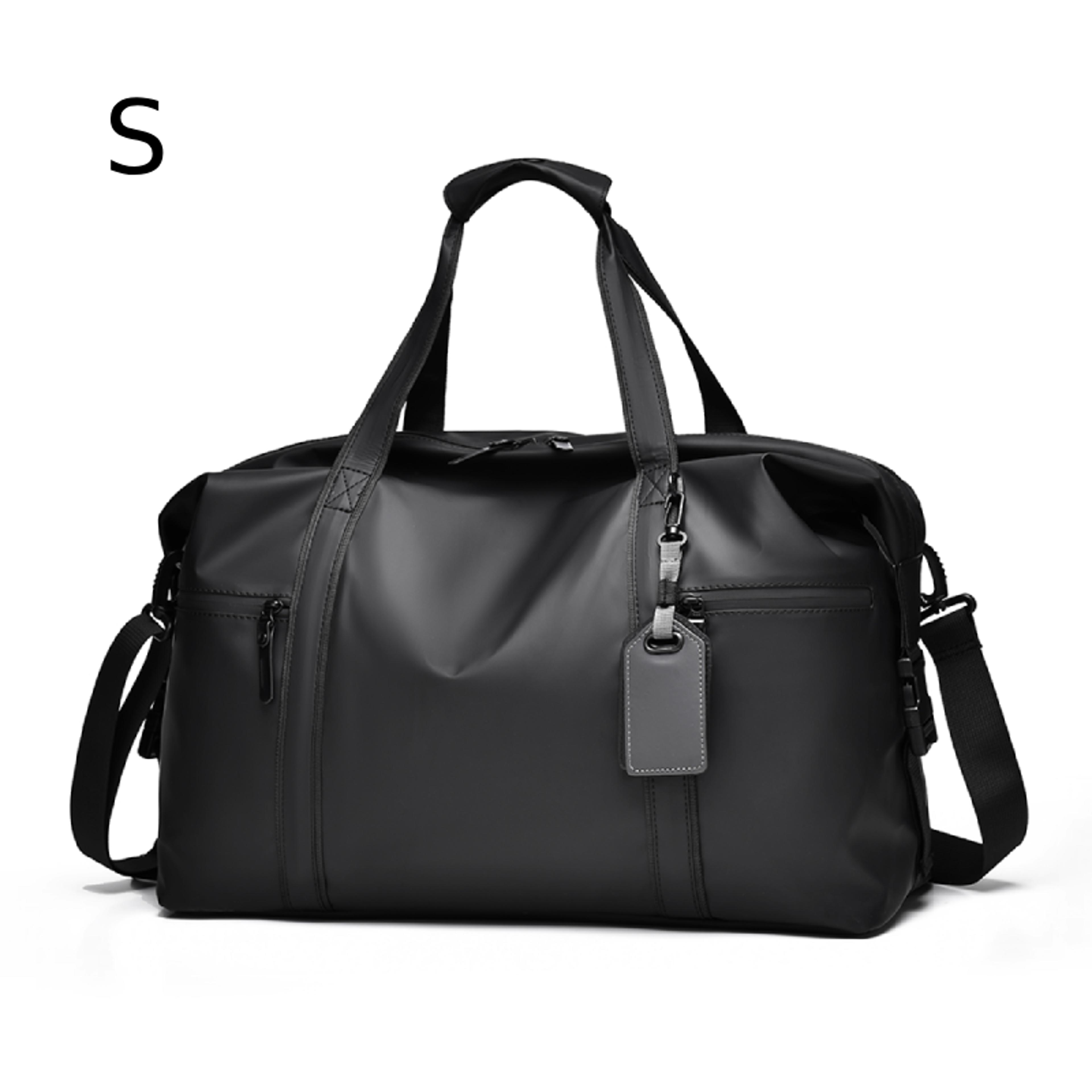Duffel Bag For Gym Travel Sports Lovers Mens Gym Bag Black Adjustable Shoulder Strap Fitness Gear B 5