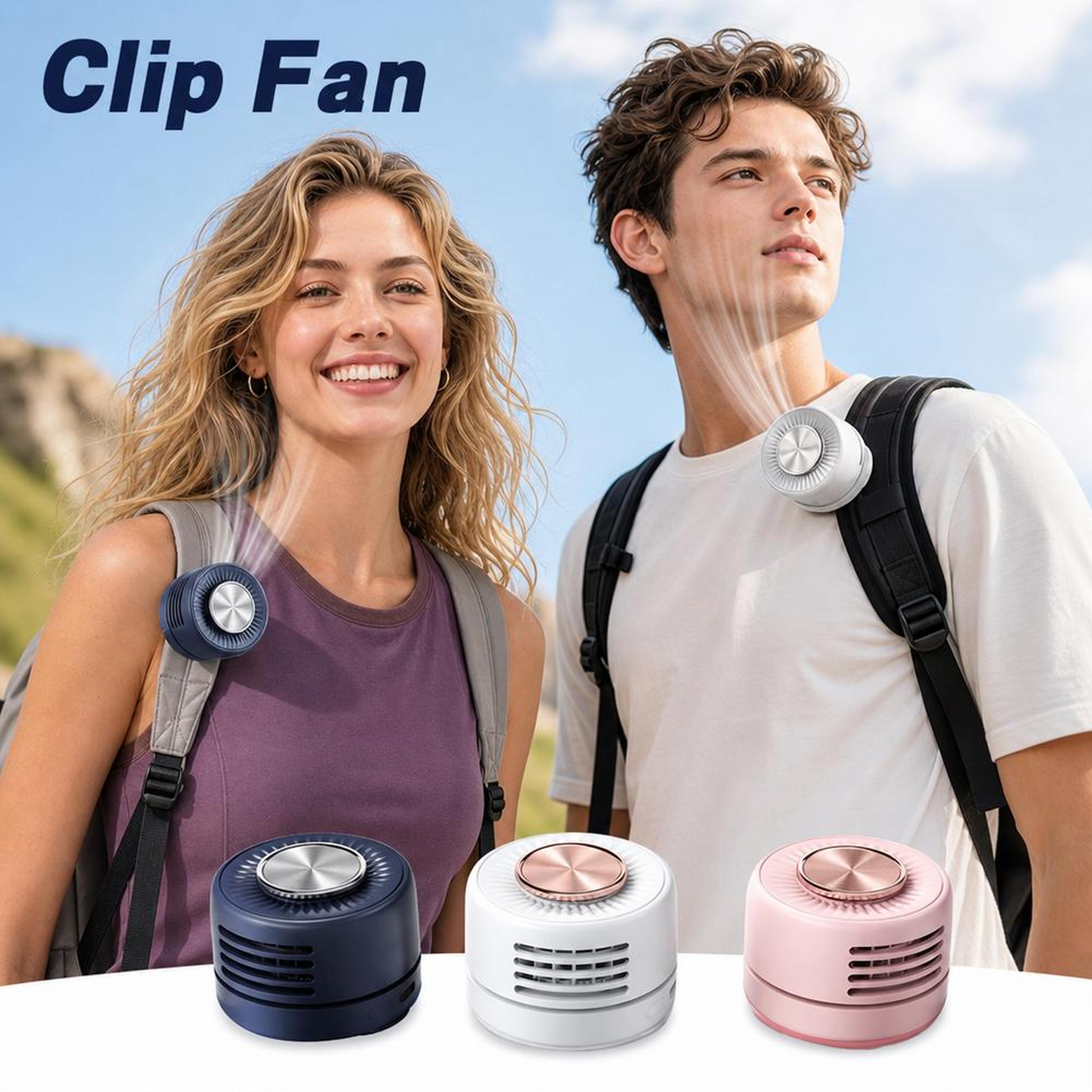Portable USB Bladeless Clip On Wearable Cooling Fan 1