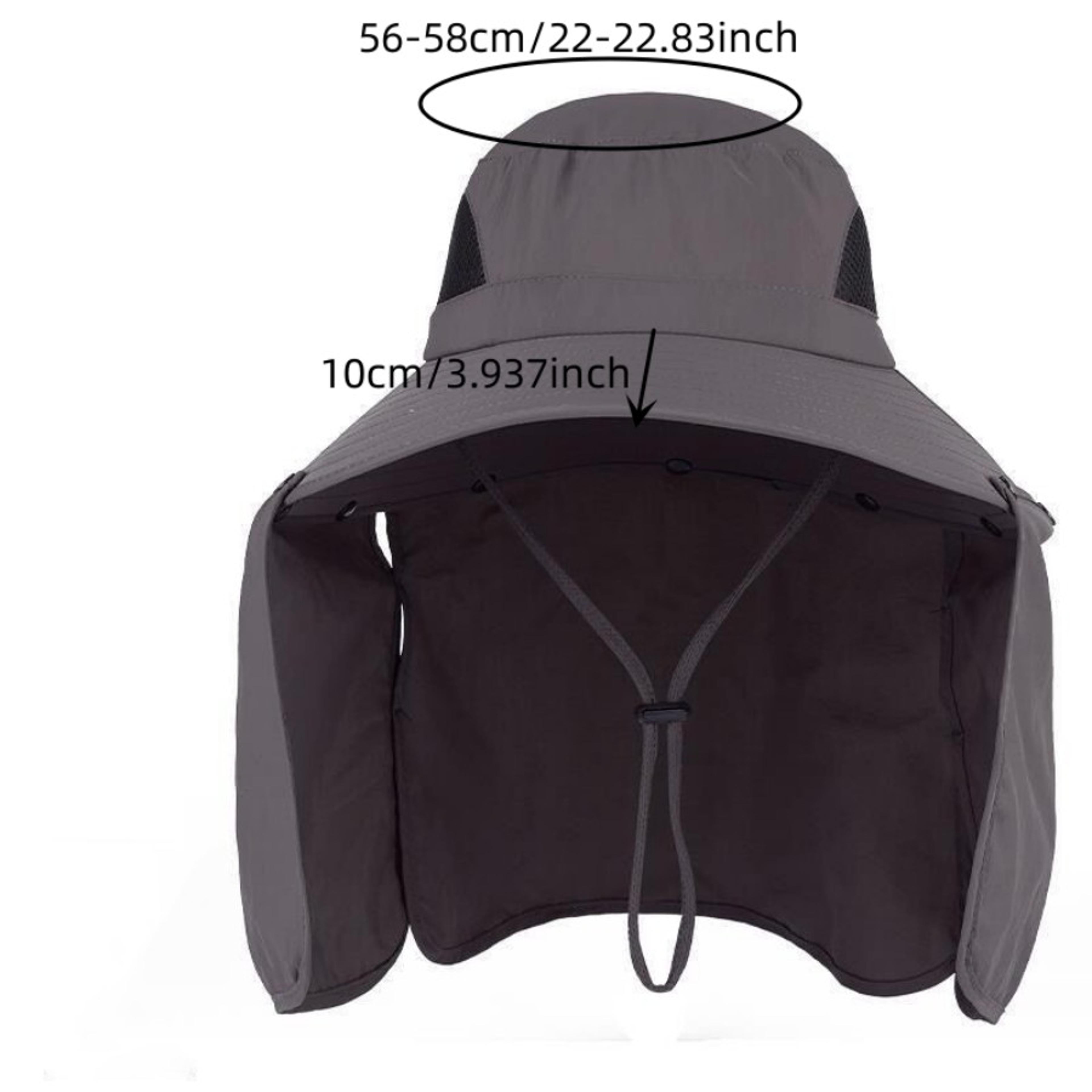 Wide Brim Sun Hat With Removable Neck Flap UV Protection Fishing Hat For Hiking  Outdoor Adventures 6