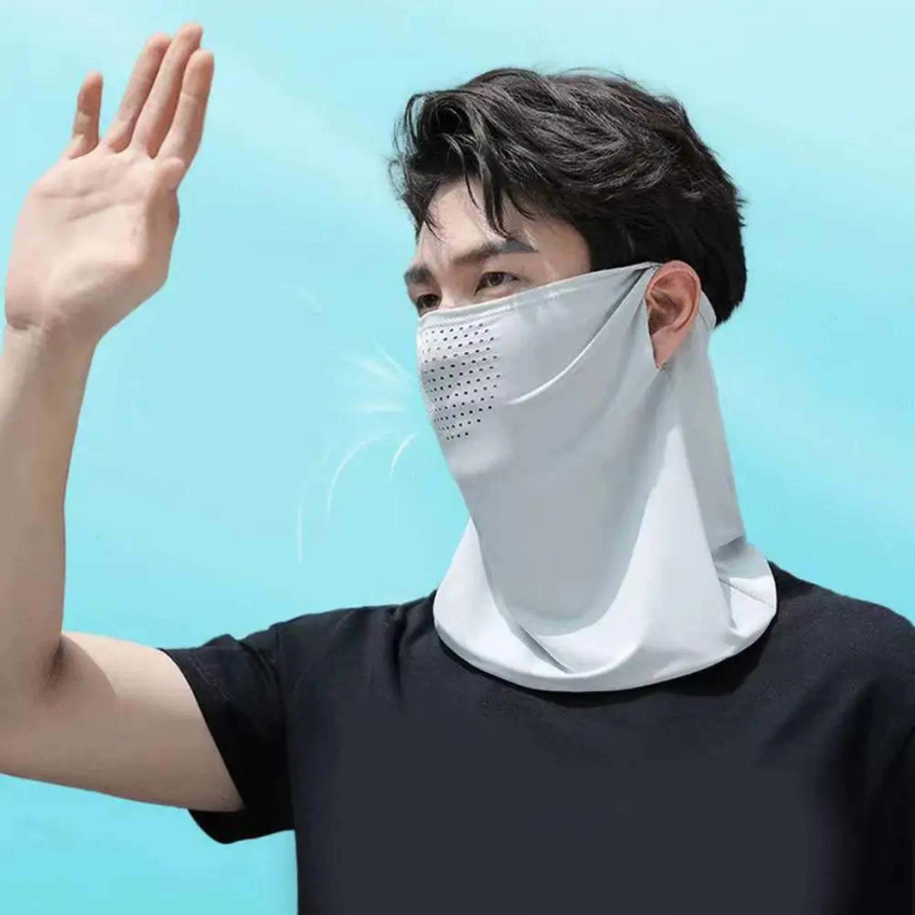 Ice Silk UV Face Mask Breathable Sun Protection Neck Gaiter For Outdoor Sports 1