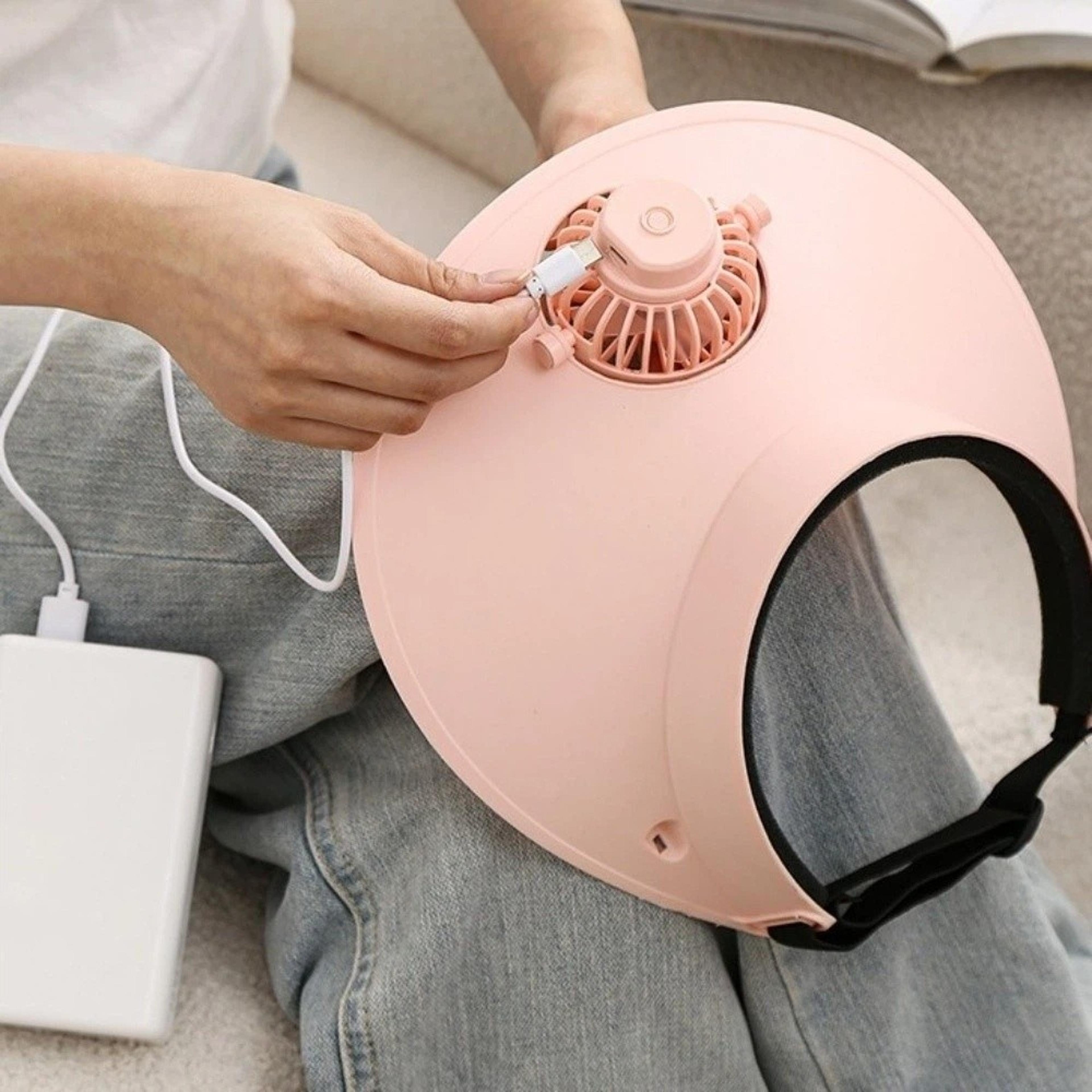 Cooling Fan Hat With Speed Airflow Adjustable Breathable Sun Visor For Fishing Hiking  Outdoor Work 4