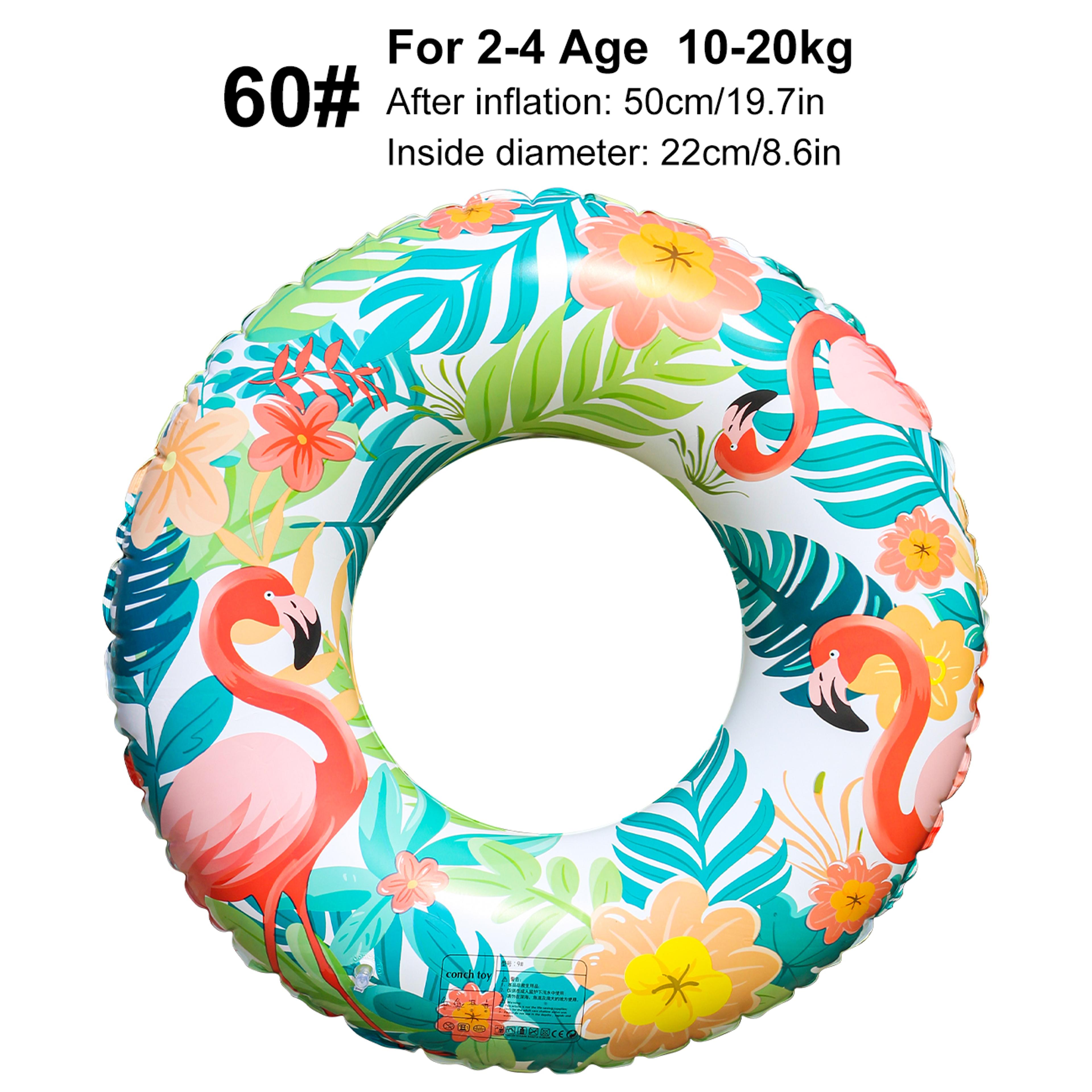 Tropical Leaf Adult Swim Ring Inflatable Pool Float For Beach  Pool Fun 4
