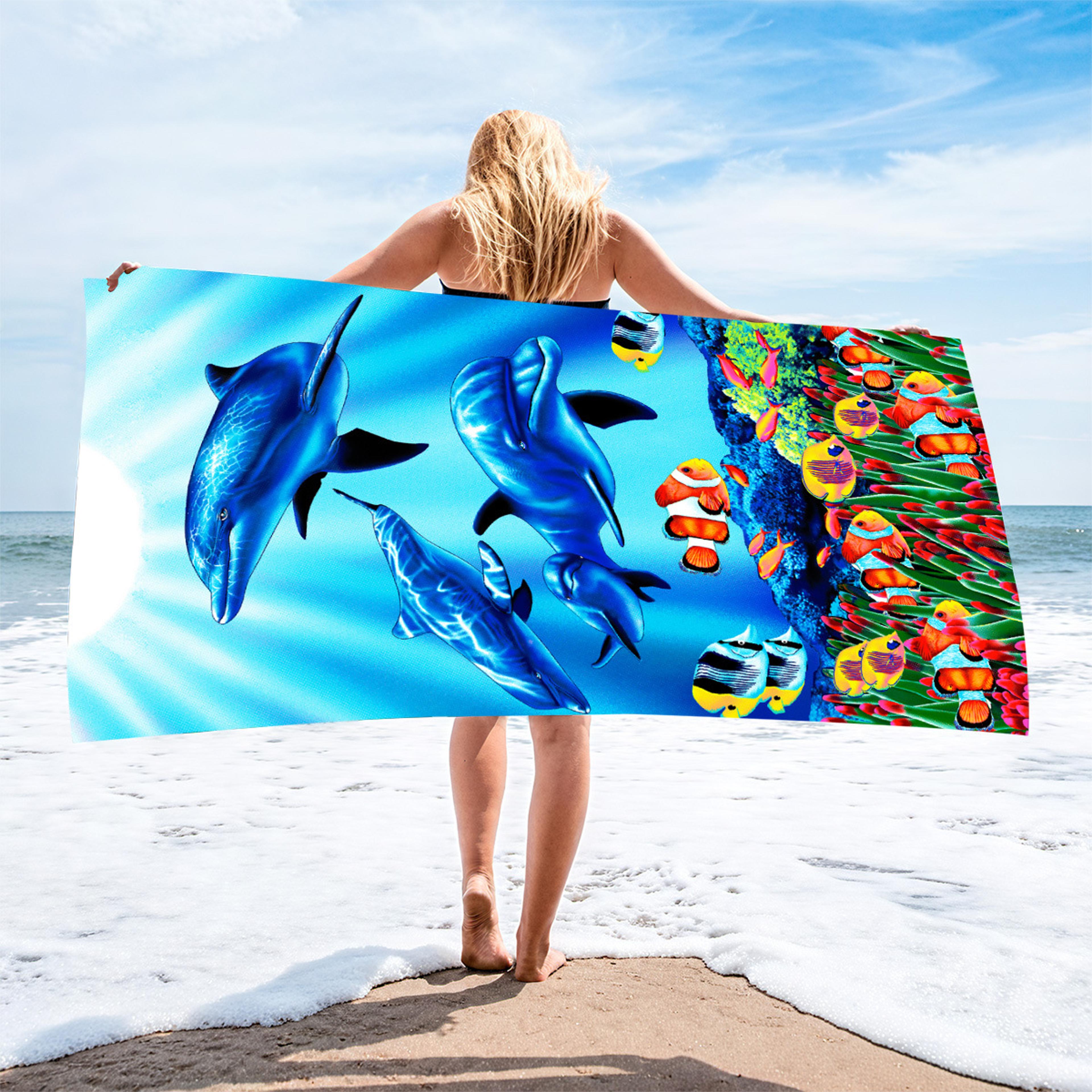 Oversized Microfiber Beach Towel Quick Dry Sand Free Travel Pool Towel 5