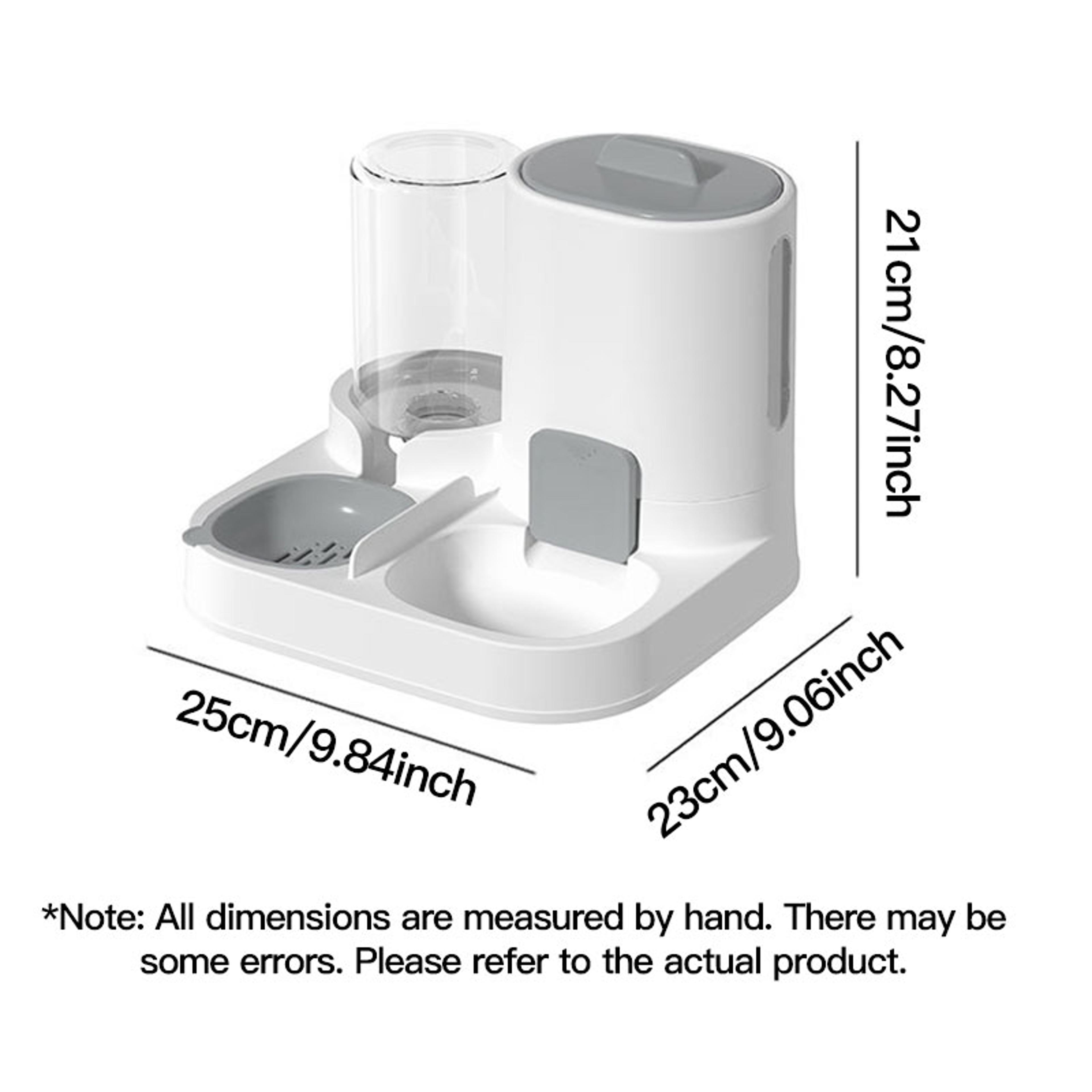 Automatic Gravity Cat Feeder And Water Dispenser Large Capacity Pet Feeding Station 4