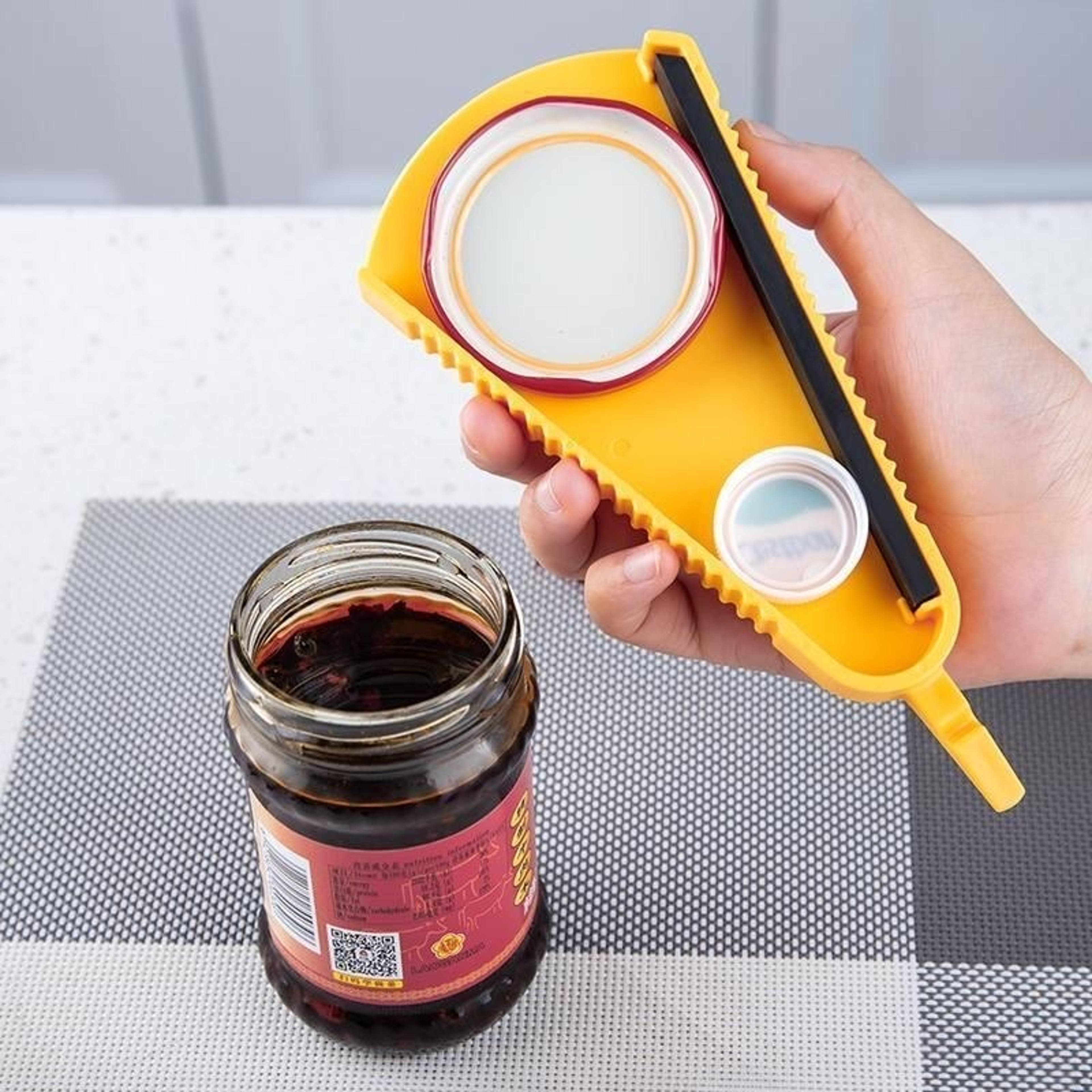 Multi Grip Jar Opener And Bottle Opener Kitchen Tool 0