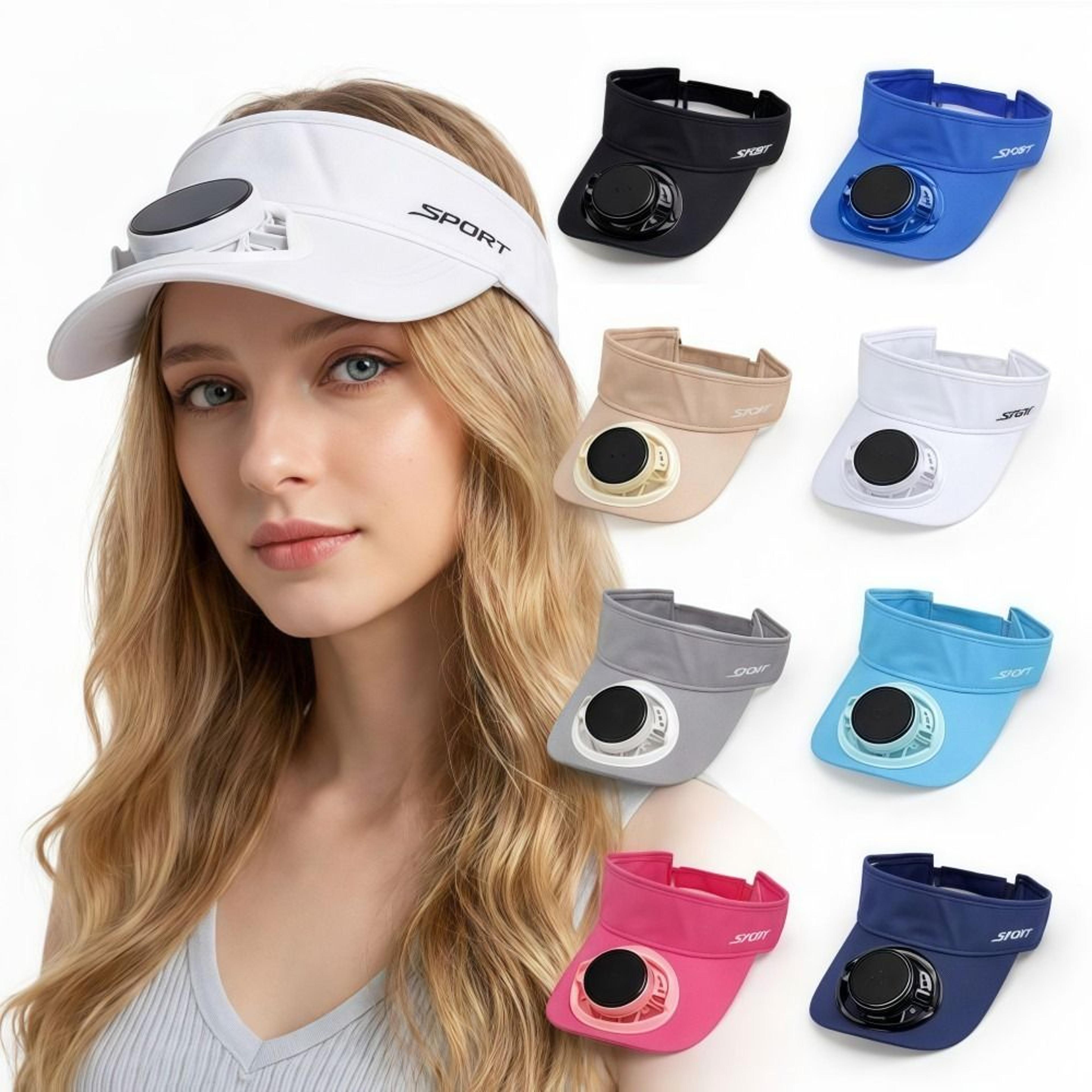 Solar Fan Hat With USB Rechargeable Cooling Fan And UV Protection For Outdoor Summer Activities 1