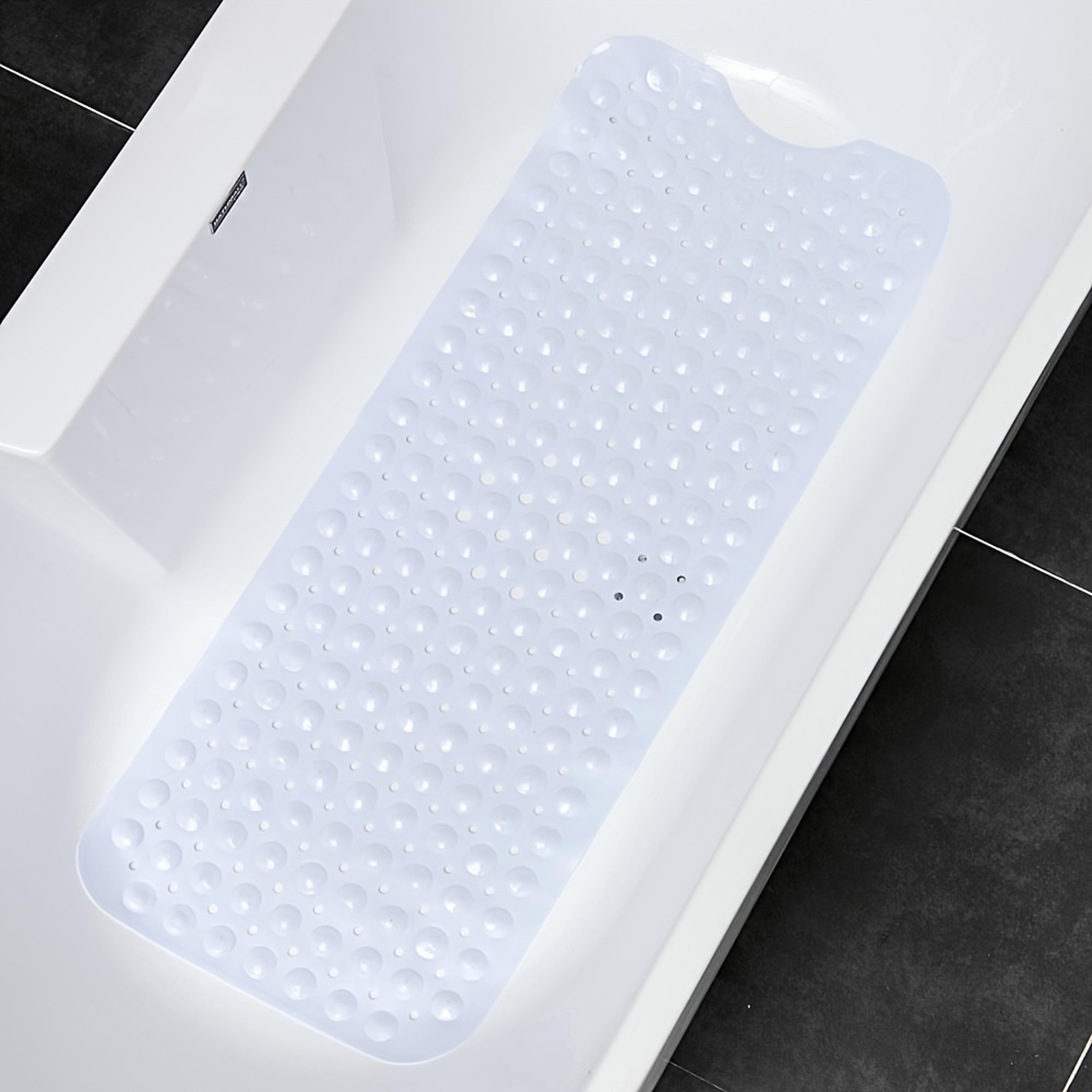 Safe Step Non Slip Shower Mat With Suction Cups And Drain Holes Machine Washable Bathtub Mat 5