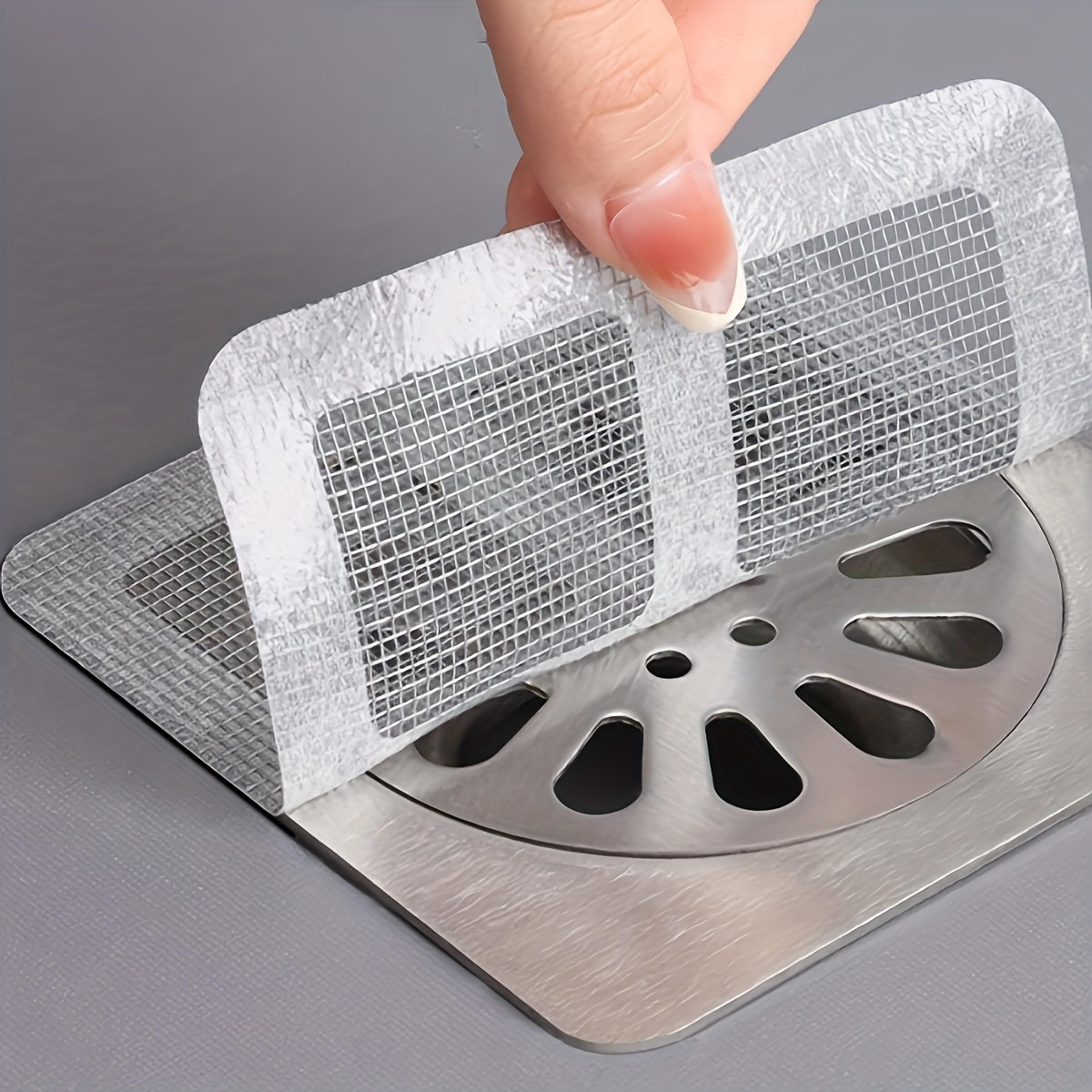 self adhesive drain hair catcher floor drain sticker for bathroom kitchen sink anti clog filter