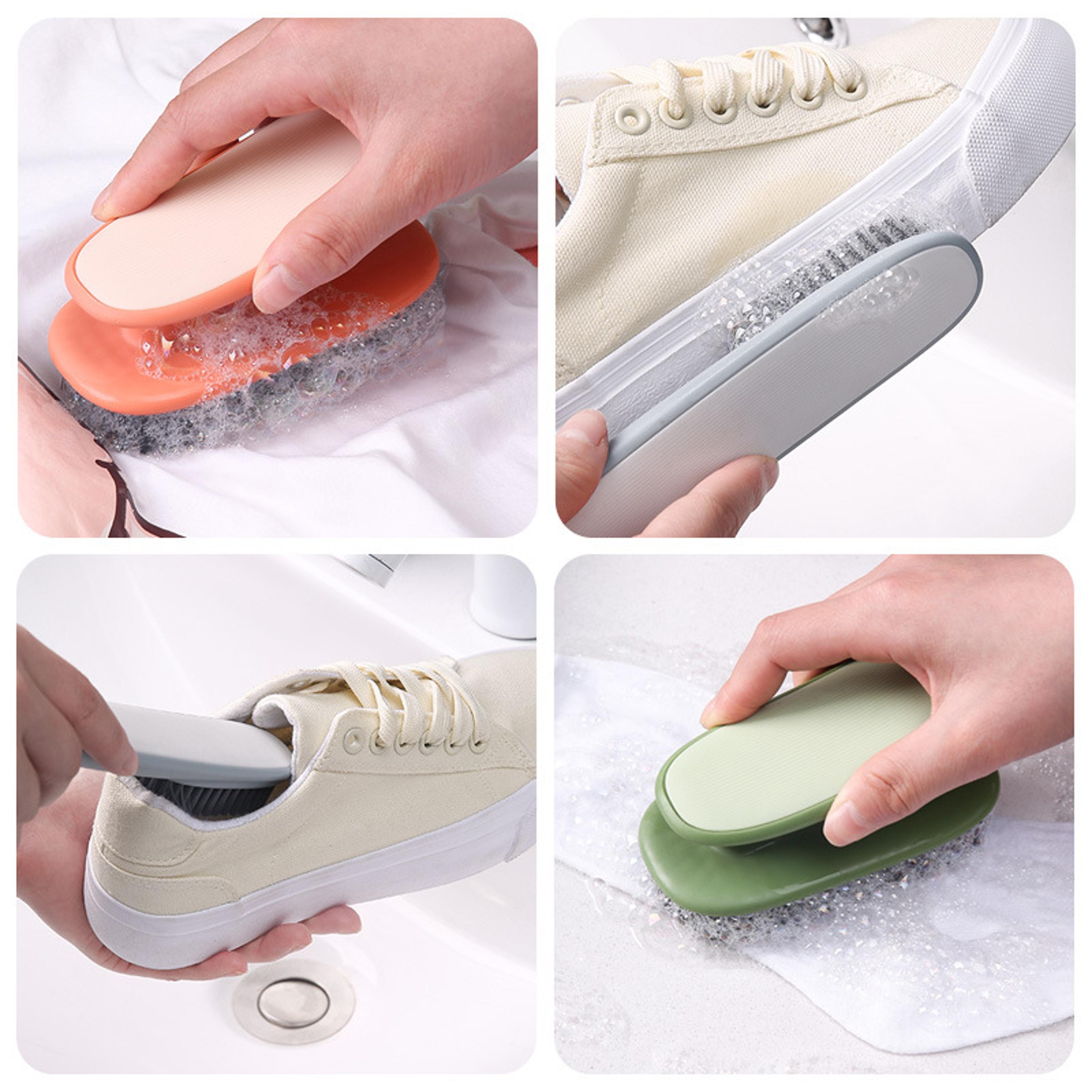 Soft Bristle Laundry Brush Long Handle Cleaning Brush For Clothes Shoes  Household Cleaning 1