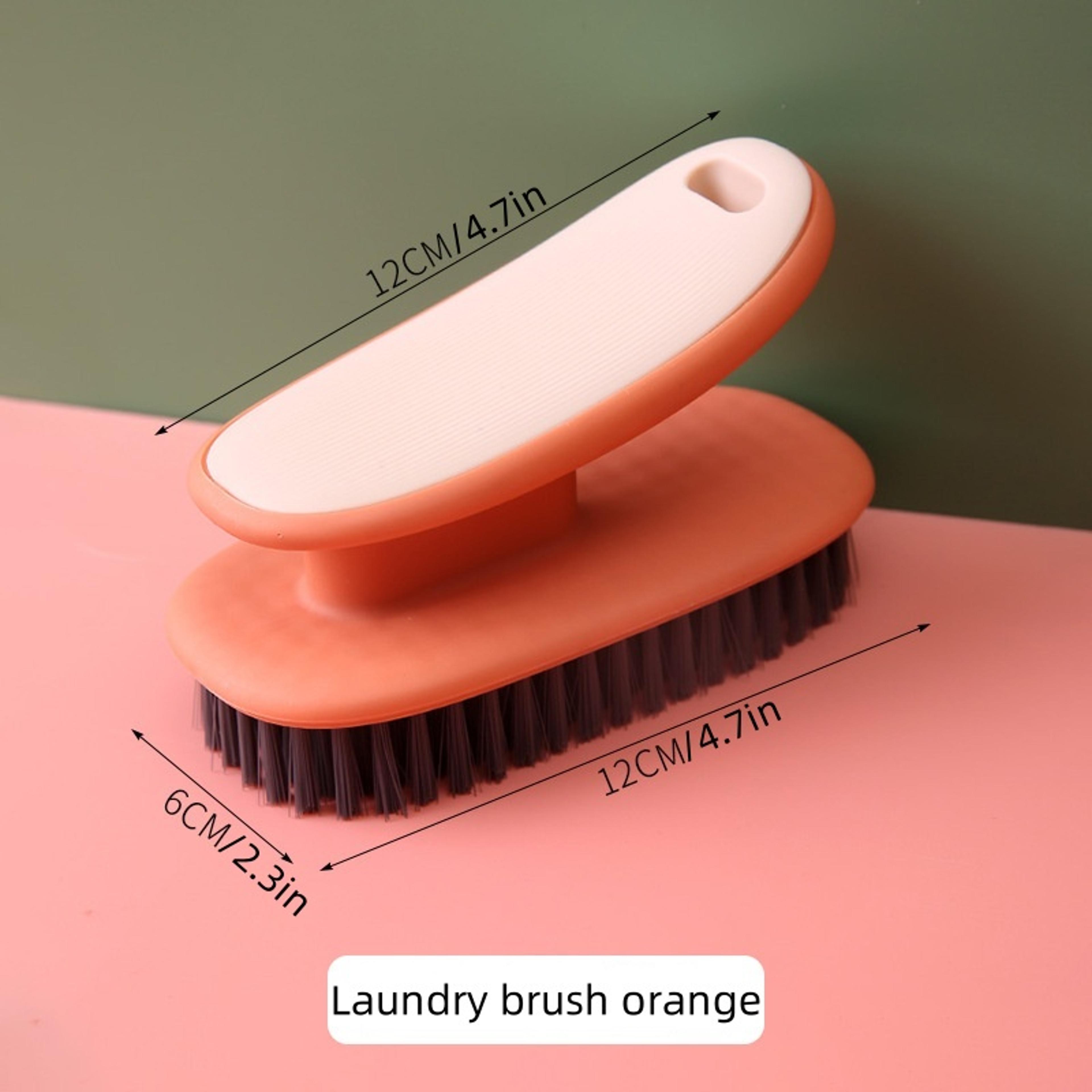 Soft Bristle Laundry Brush Long Handle Cleaning Brush For Clothes Shoes  Household Cleaning 4