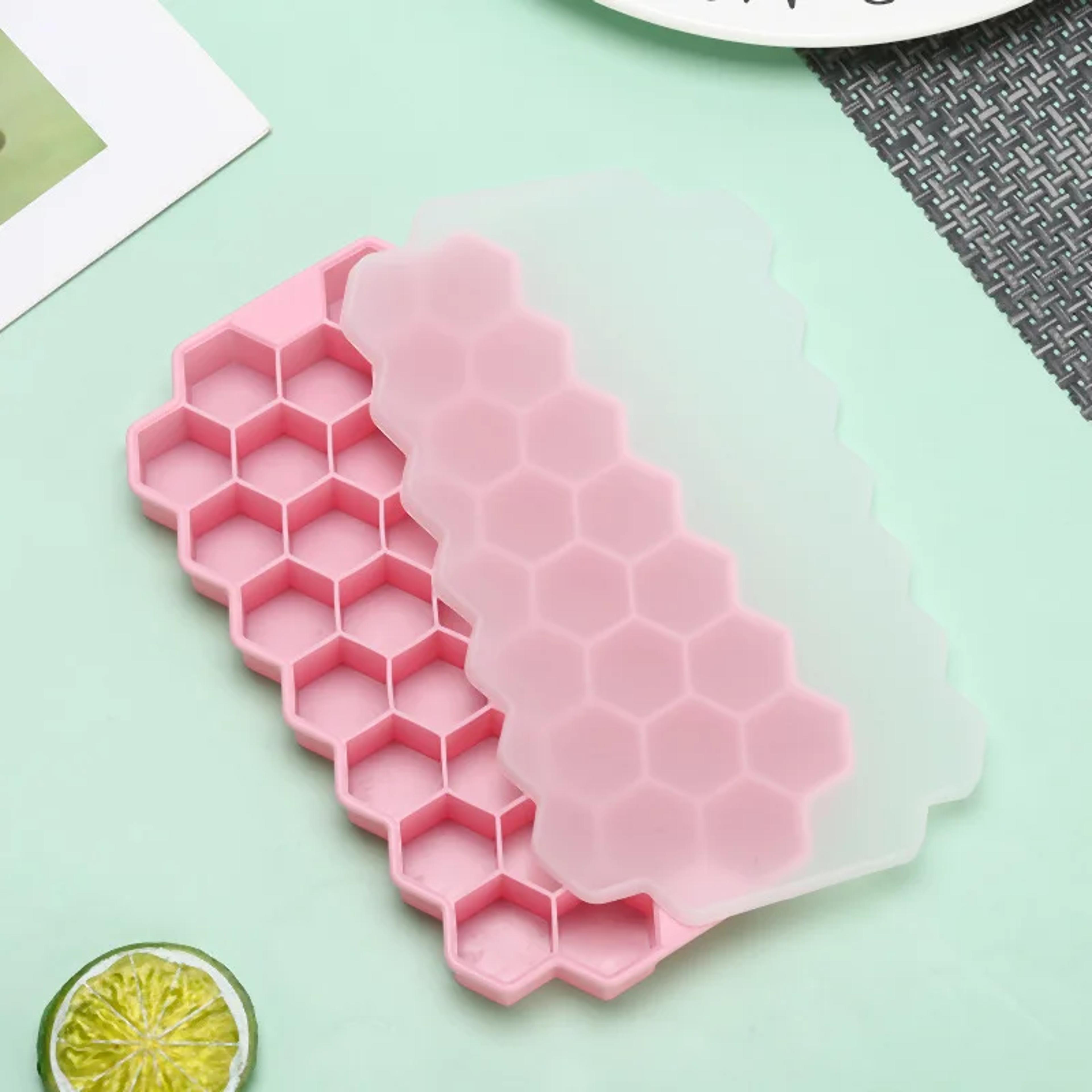 Honeycomb Silicone Ice Cube Tray Hexagon Ice Cube Mold For Chilled Drinks And Cocktails 8