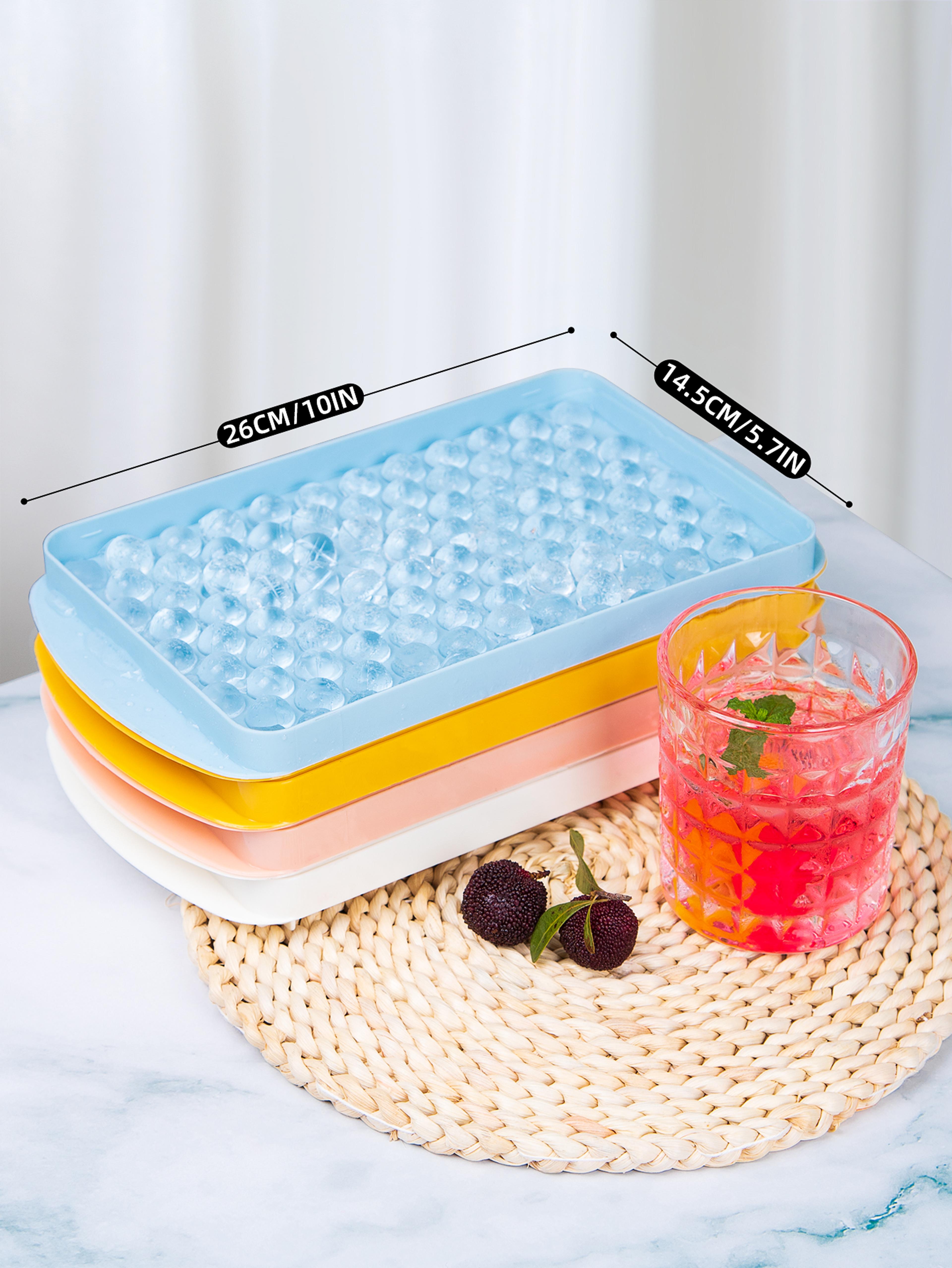 Cube Silicone Ice Cube Tray With Lid Food Grade Stackable Ice Cube Mold 4