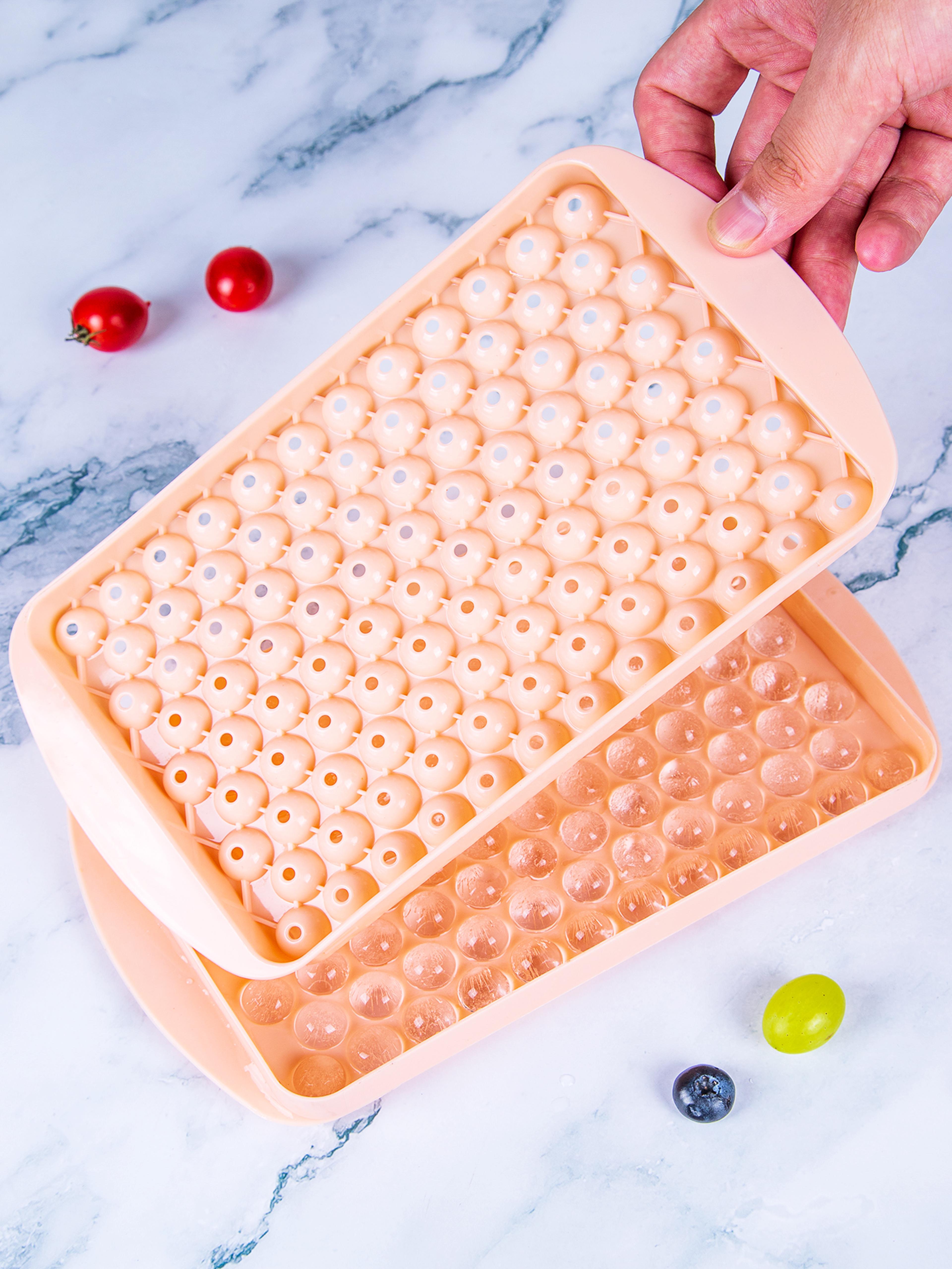 Cube Silicone Ice Cube Tray With Lid Food Grade Stackable Ice Cube Mold 6