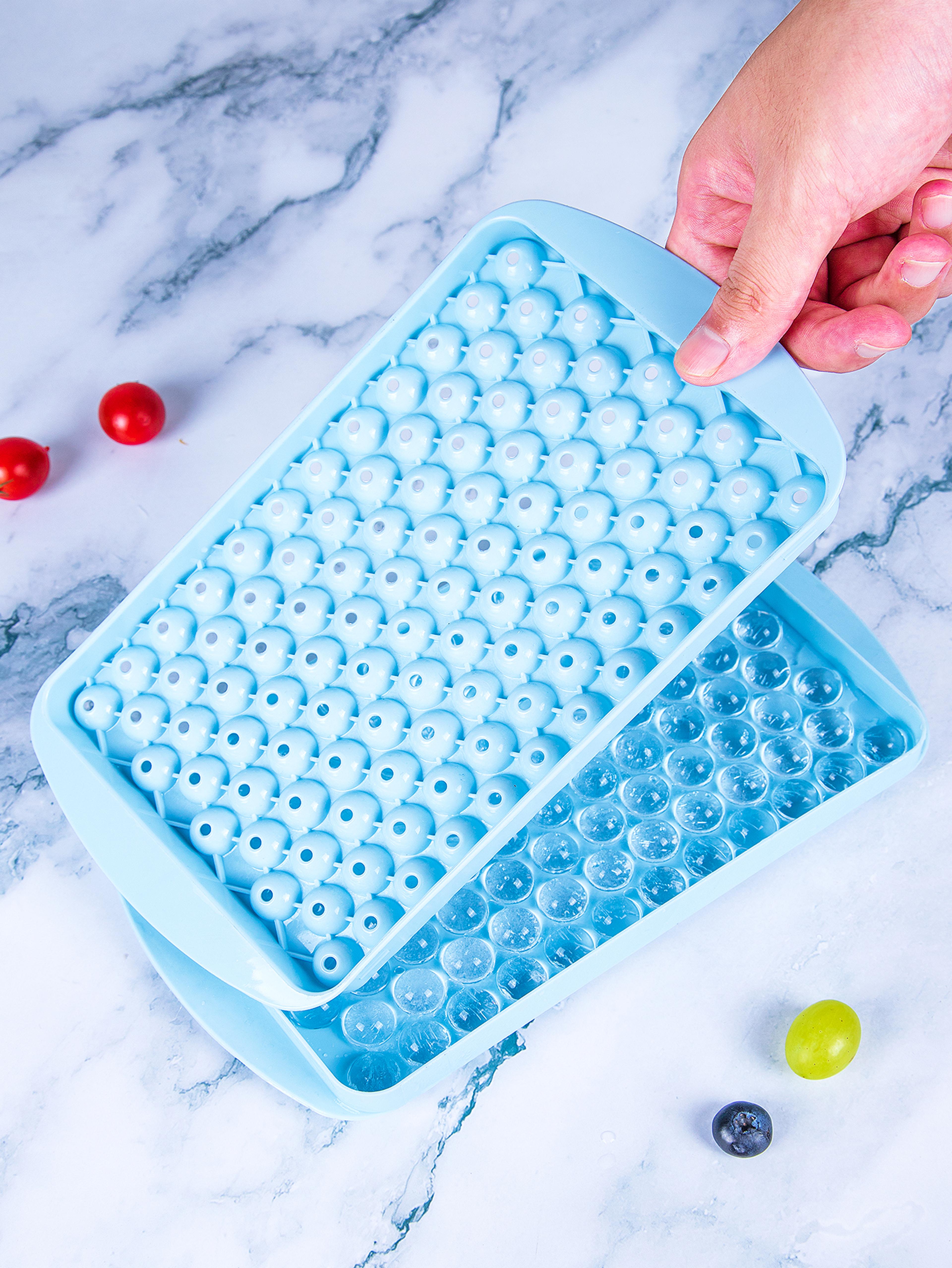 Cube Silicone Ice Cube Tray With Lid Food Grade Stackable Ice Cube Mold 7