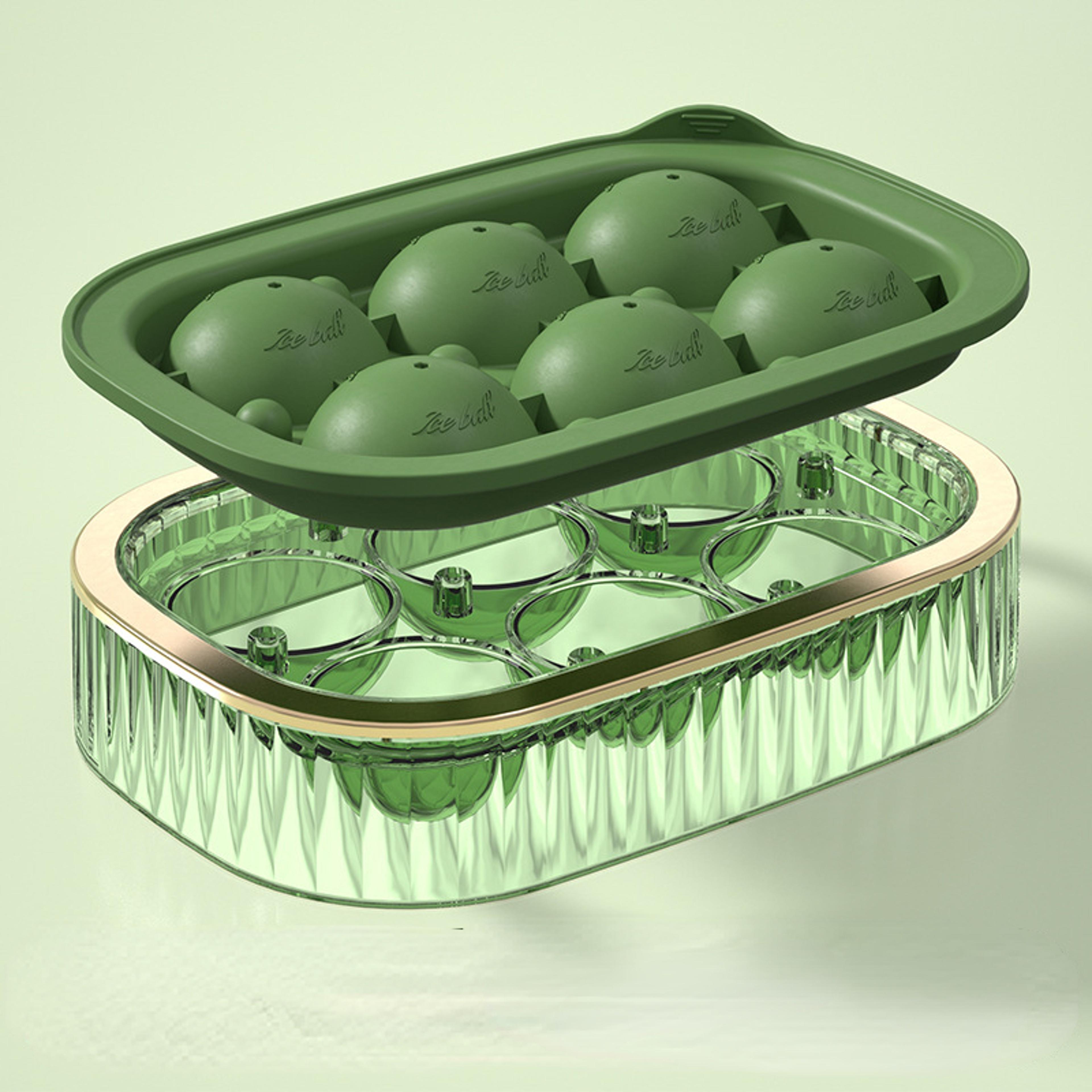 Large Capacity Silicone Ice Mold With Lid Reusable Ice Sphere Mold For Perfect Round Ice Balls 5