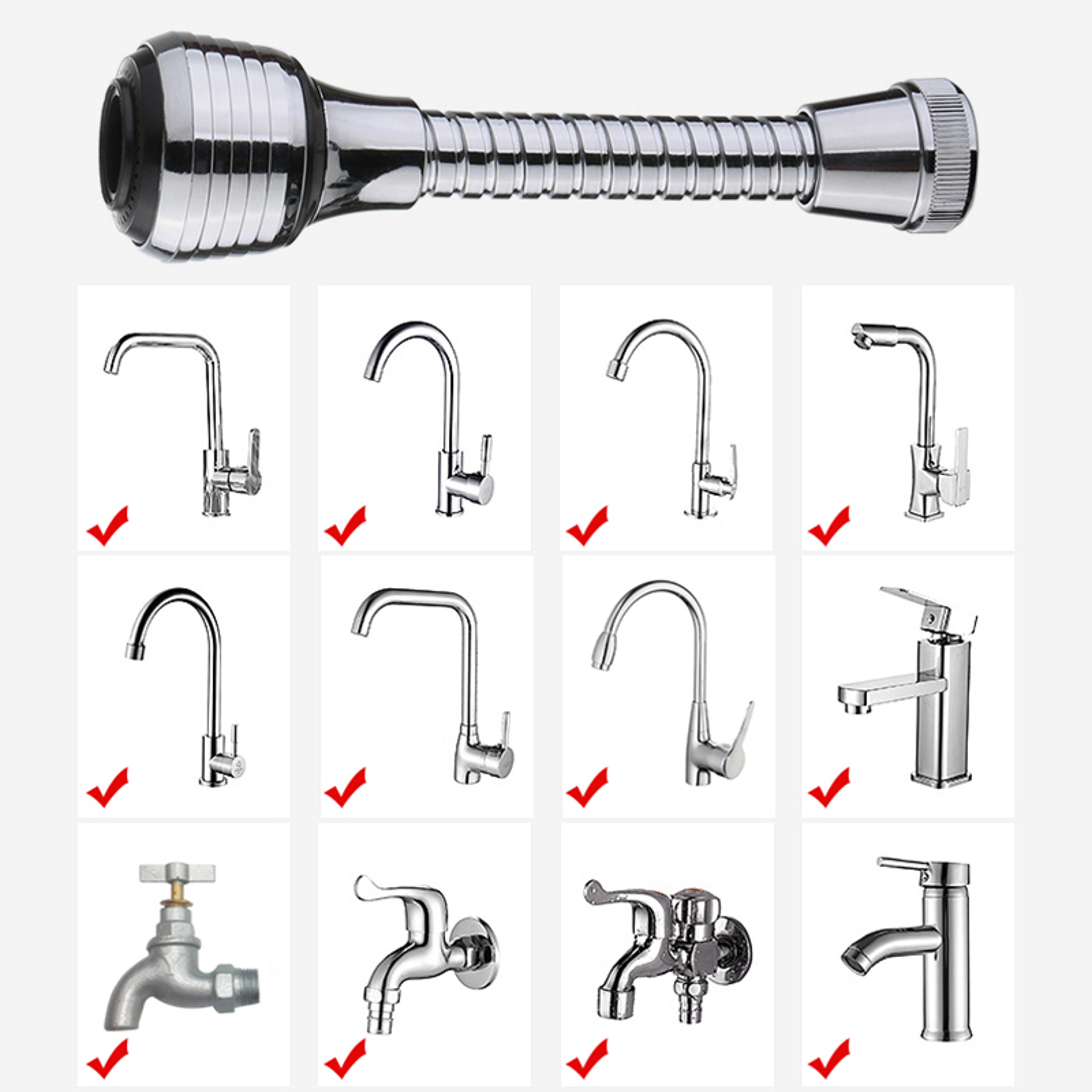 Faucet Extender With Dual Spray Modes High Pressure Water Saving Kitchen Faucet Aerator 2