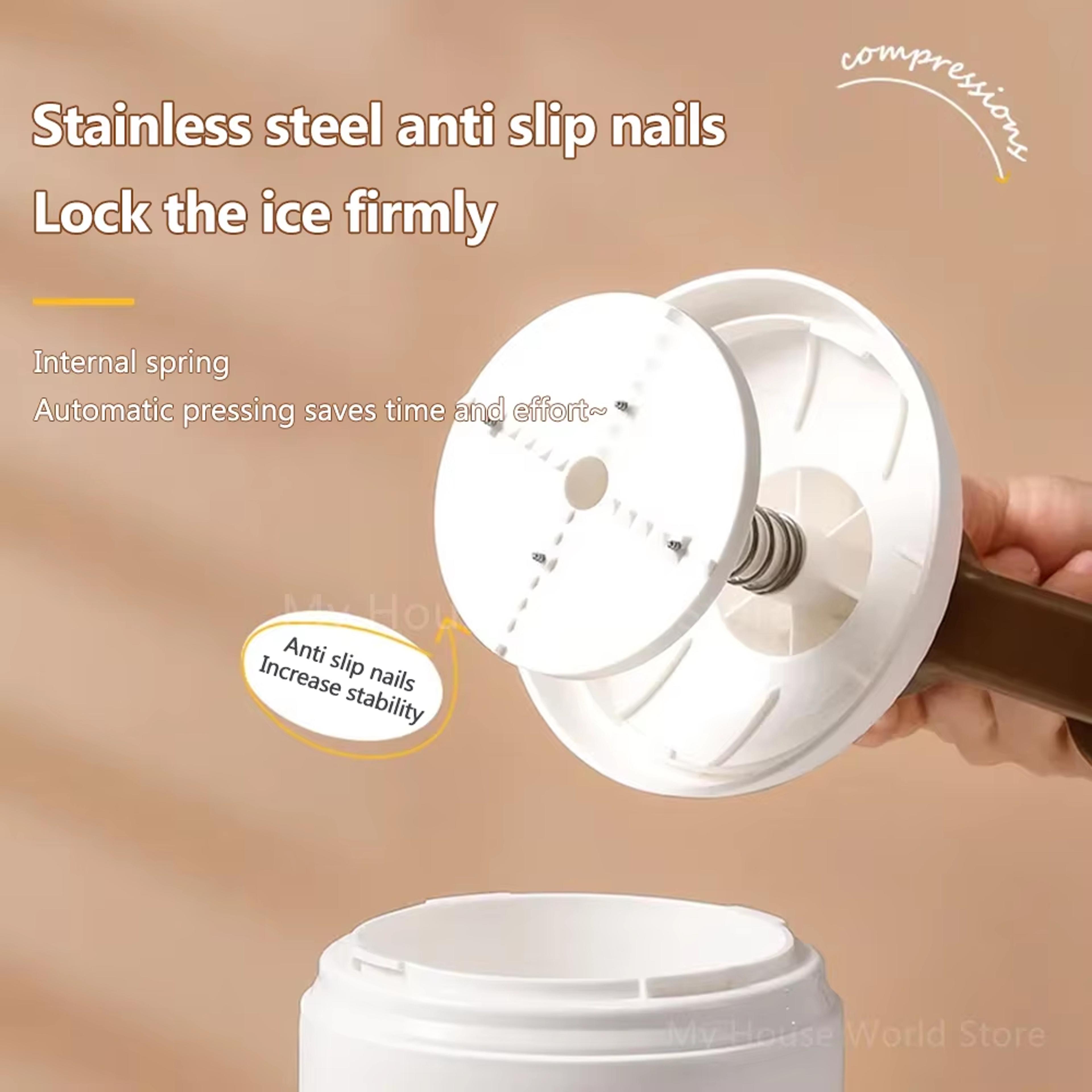 Manual Ice Shaver Snow Cone Maker Portable Shaved Ice Machine With Hand Crank Ice Crusher 5