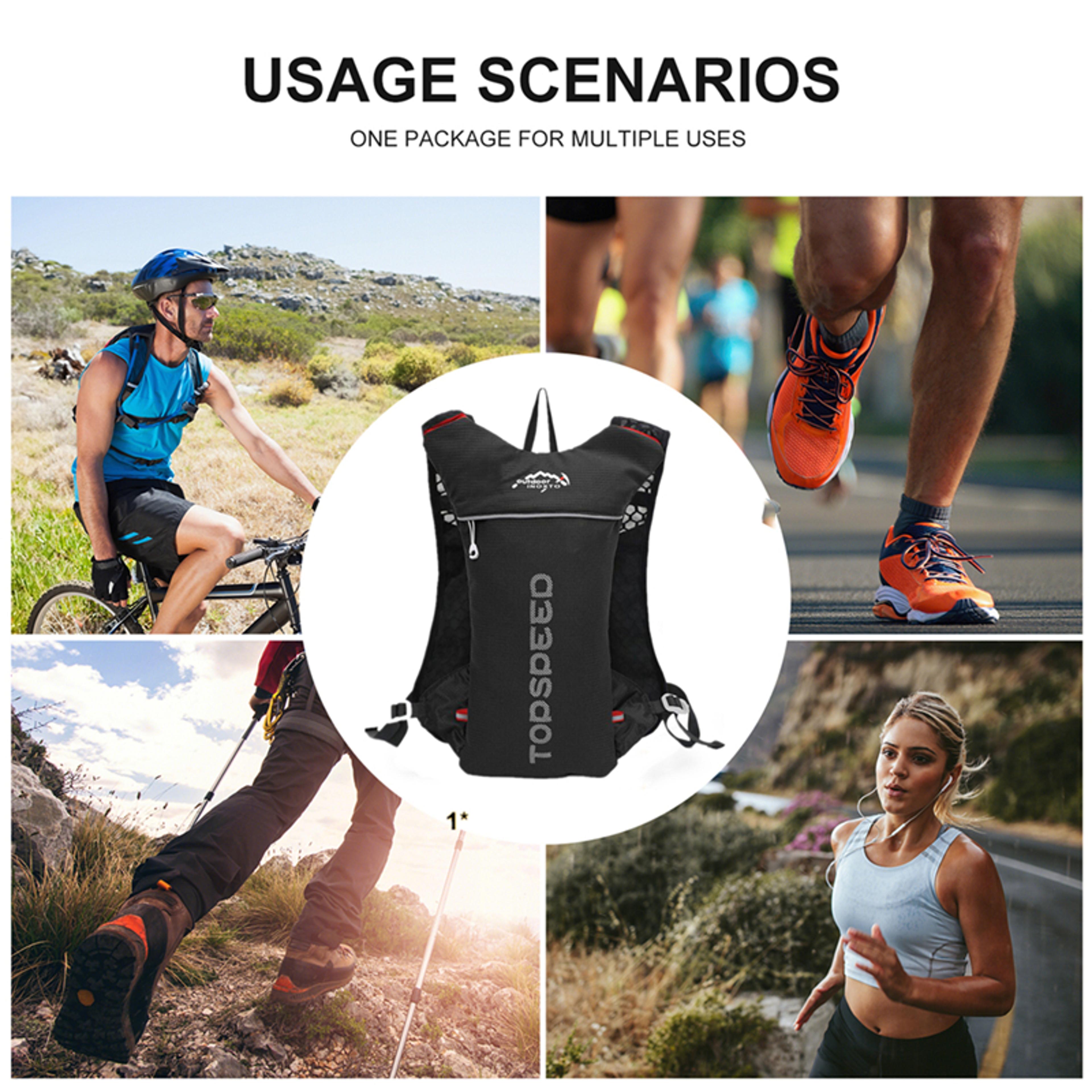 Running Hydration Vest Trail Running Backpack For Marathon Cycling  Hiking 4
