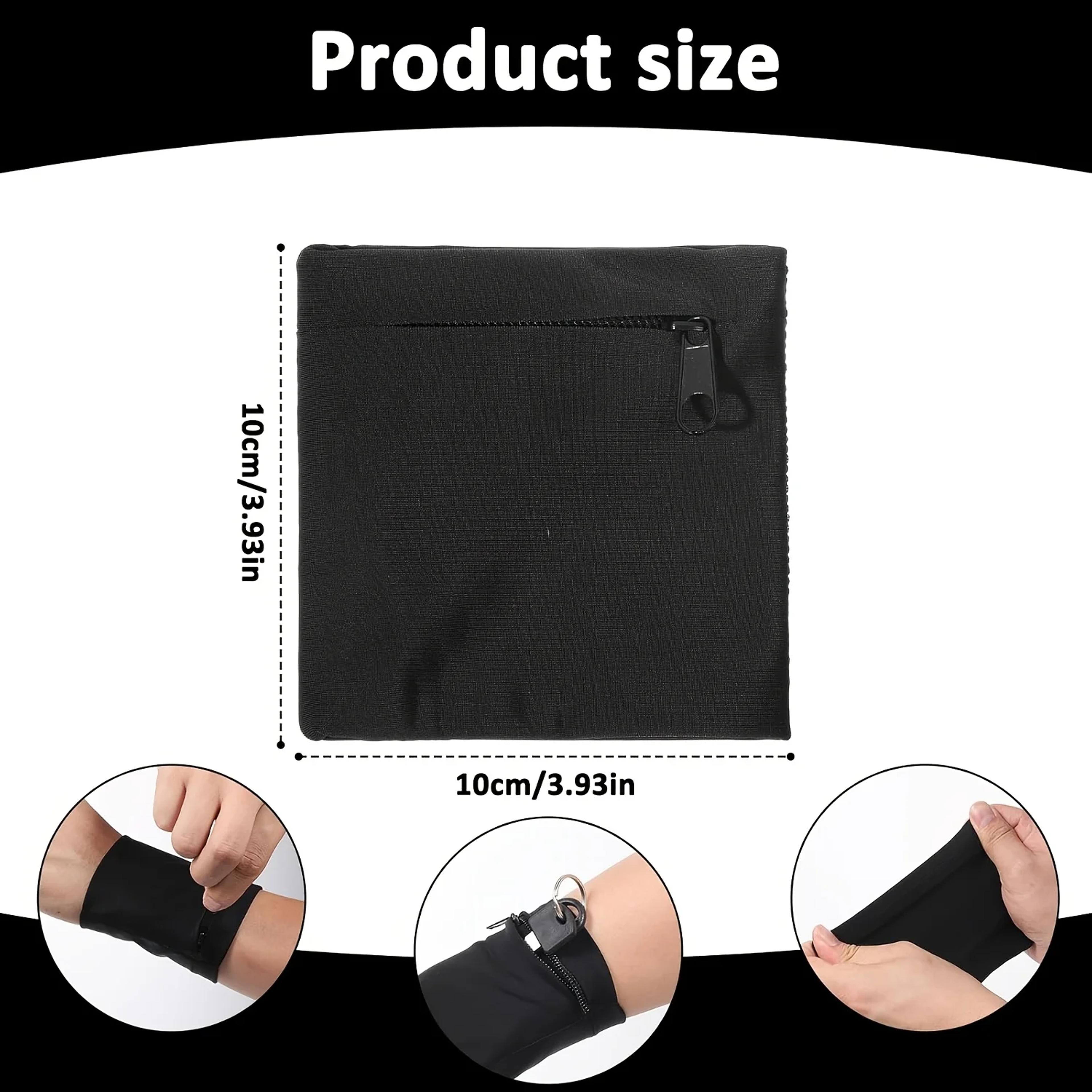 Active Grip Running Wrist Pouch Phone  Key Holder With Secure Zipper For Fitness Cycling  Training 5
