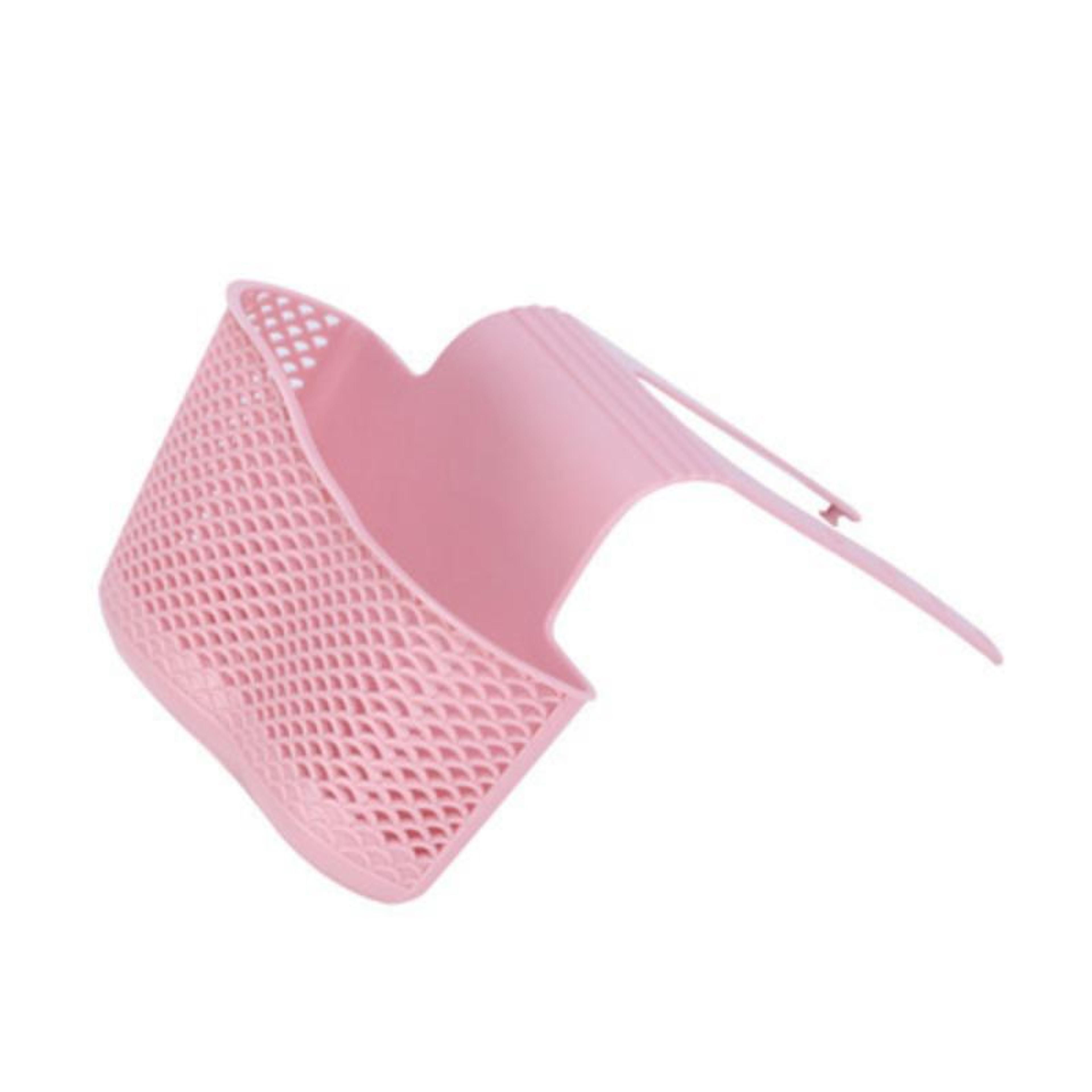 Adjustable Sink Sponge Holder Kitchen Sink Organizer With Drain Basket  Faucet Rack 6
