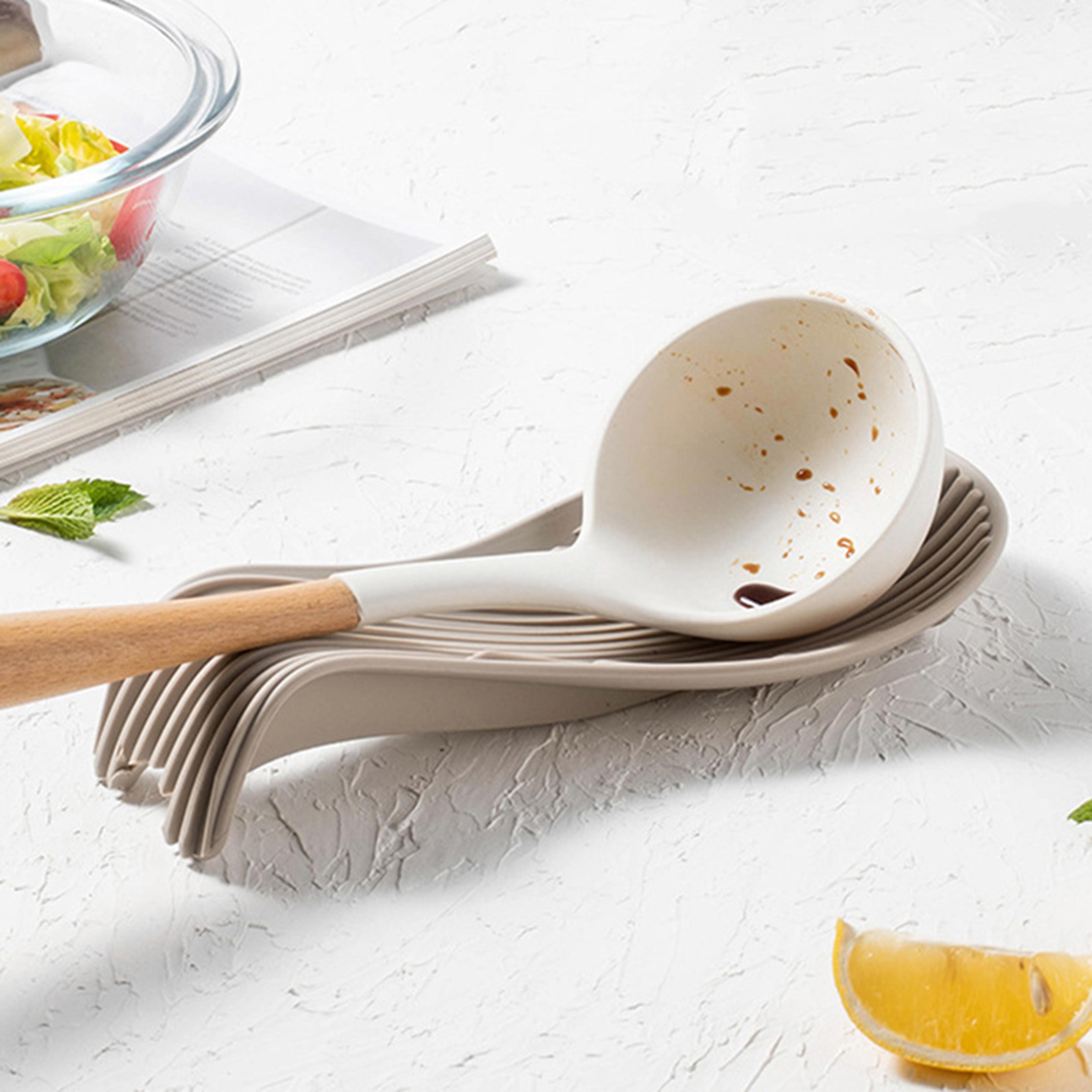 Silicone Spoon Rest Heat Resistant Kitchen Spoon Holder For Countertops  Stovetops 9
