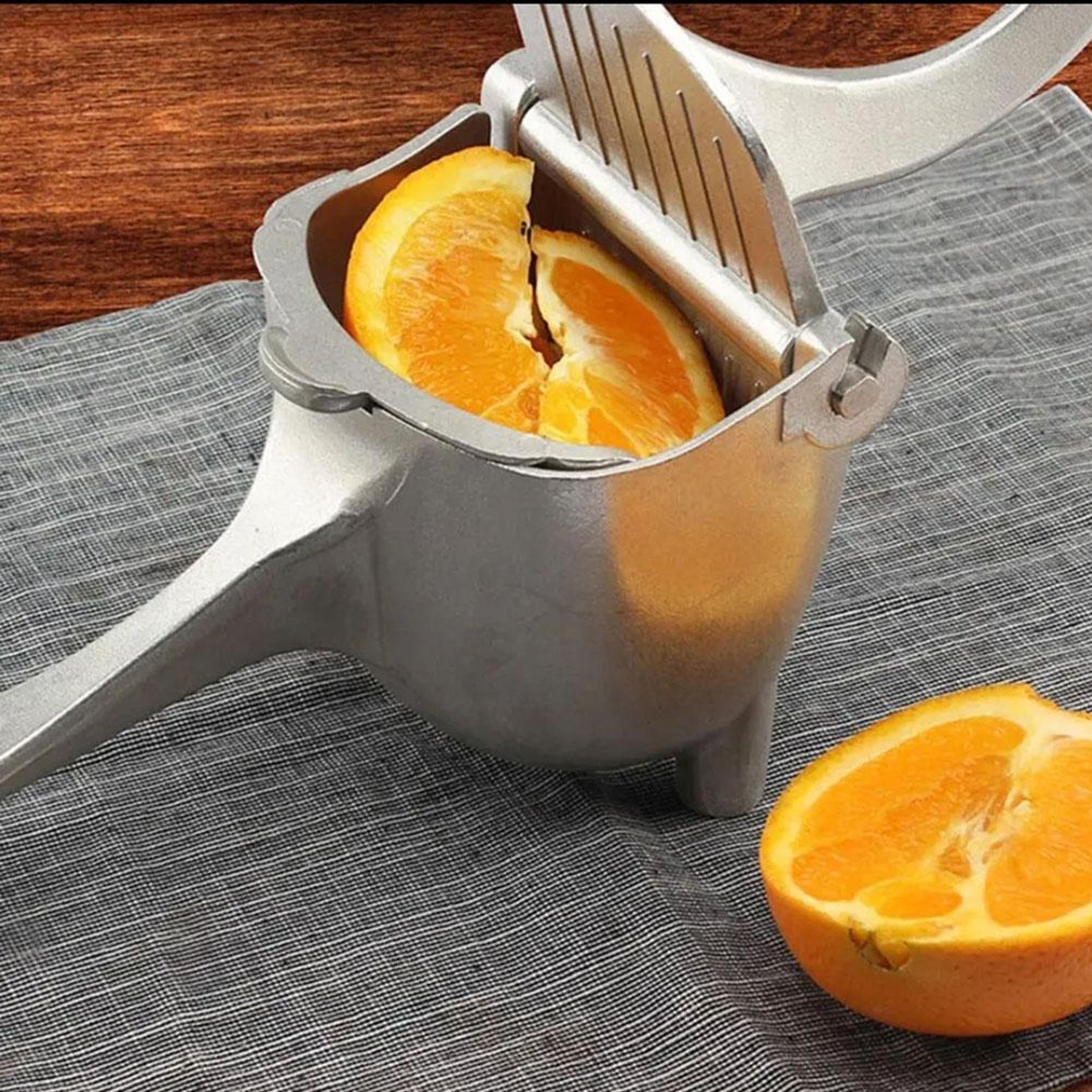 heavy duty lemon squeezer manual citrus juicer aluminum hand press for fresh citrus juice