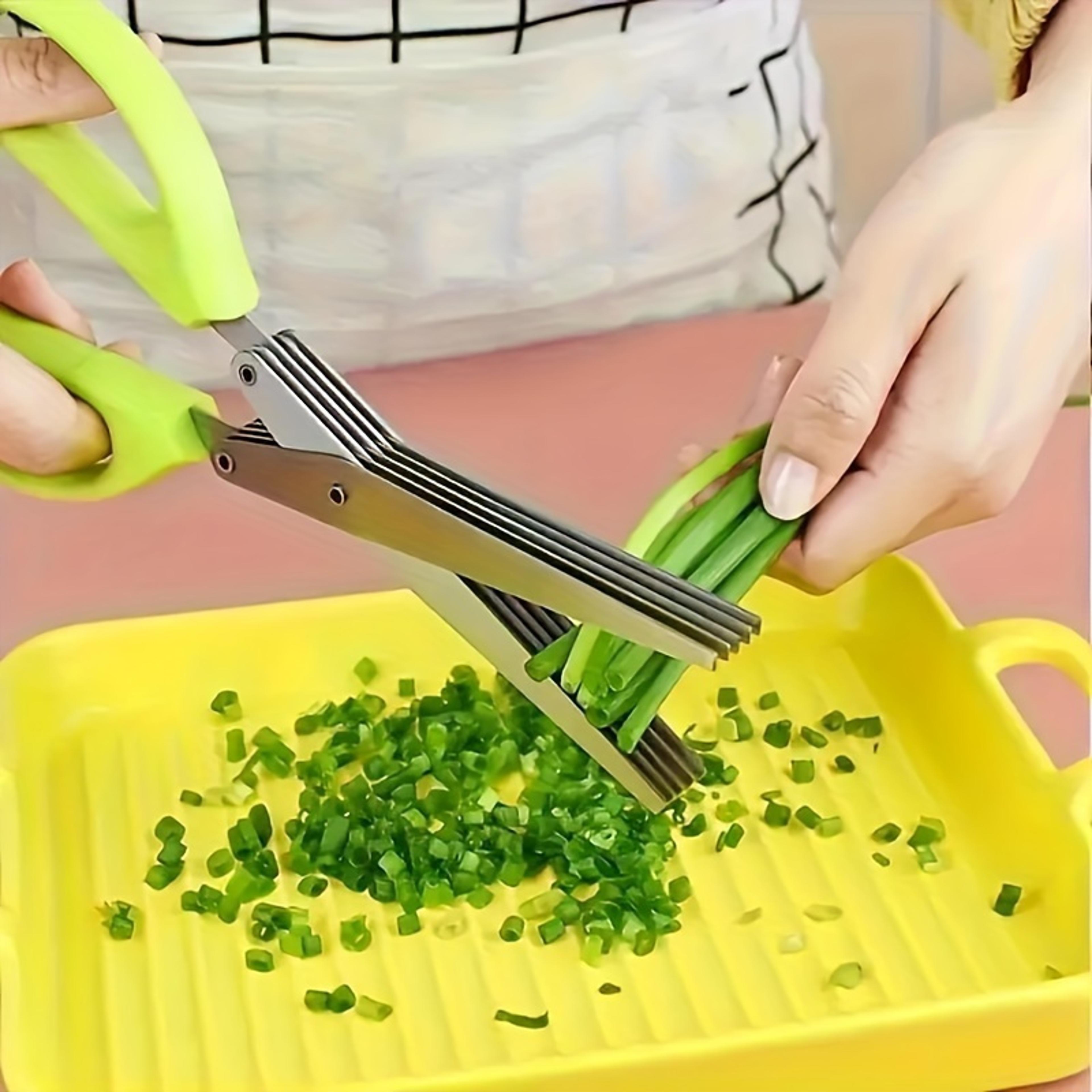 Precision Herb Scissors Stainless Steel Kitchen Herb Cutter With Multi Blade Scissors 1