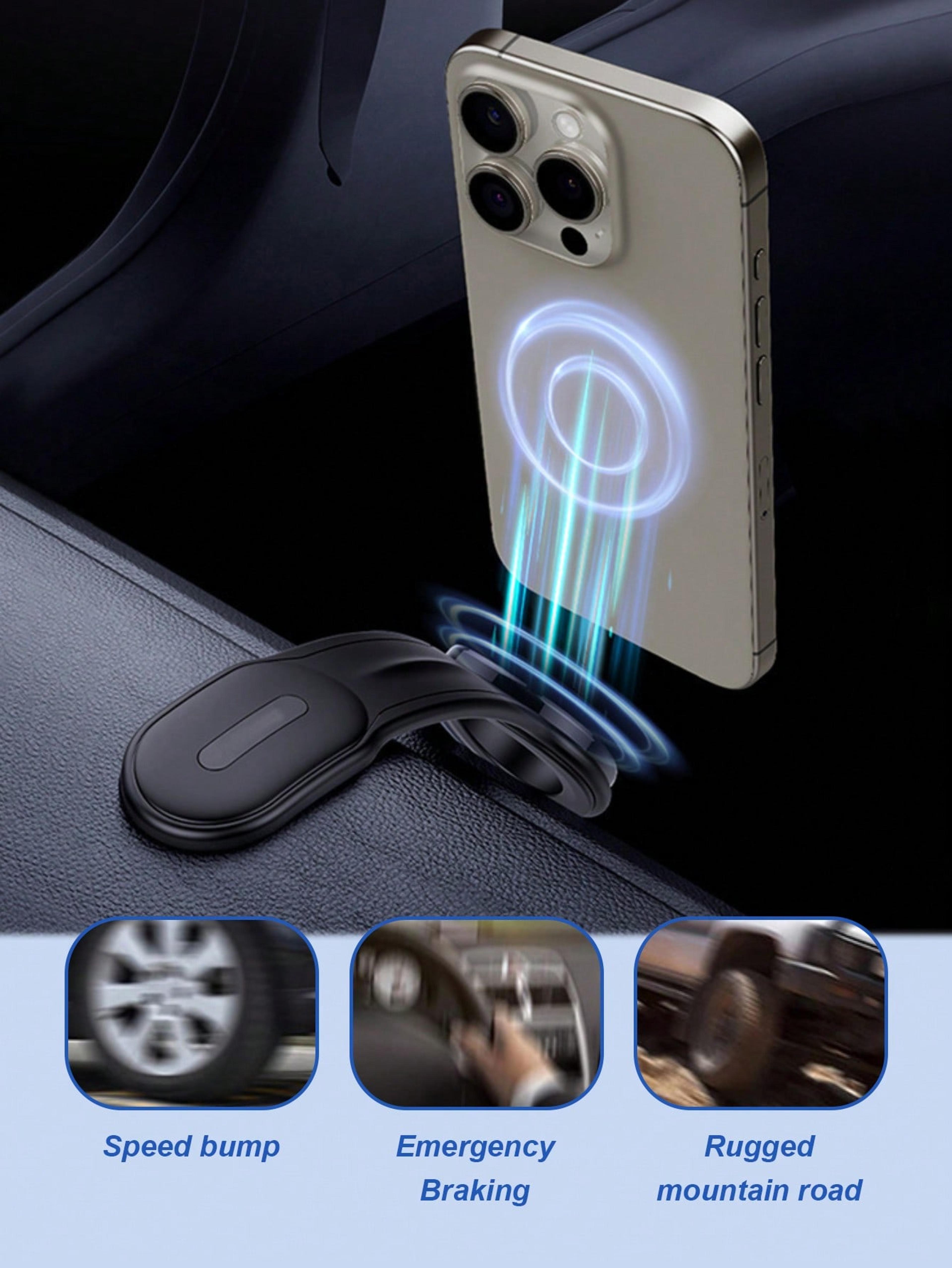Magnetic Car Phone Mount With Adjustable Aluminum Arm  Rotation 3
