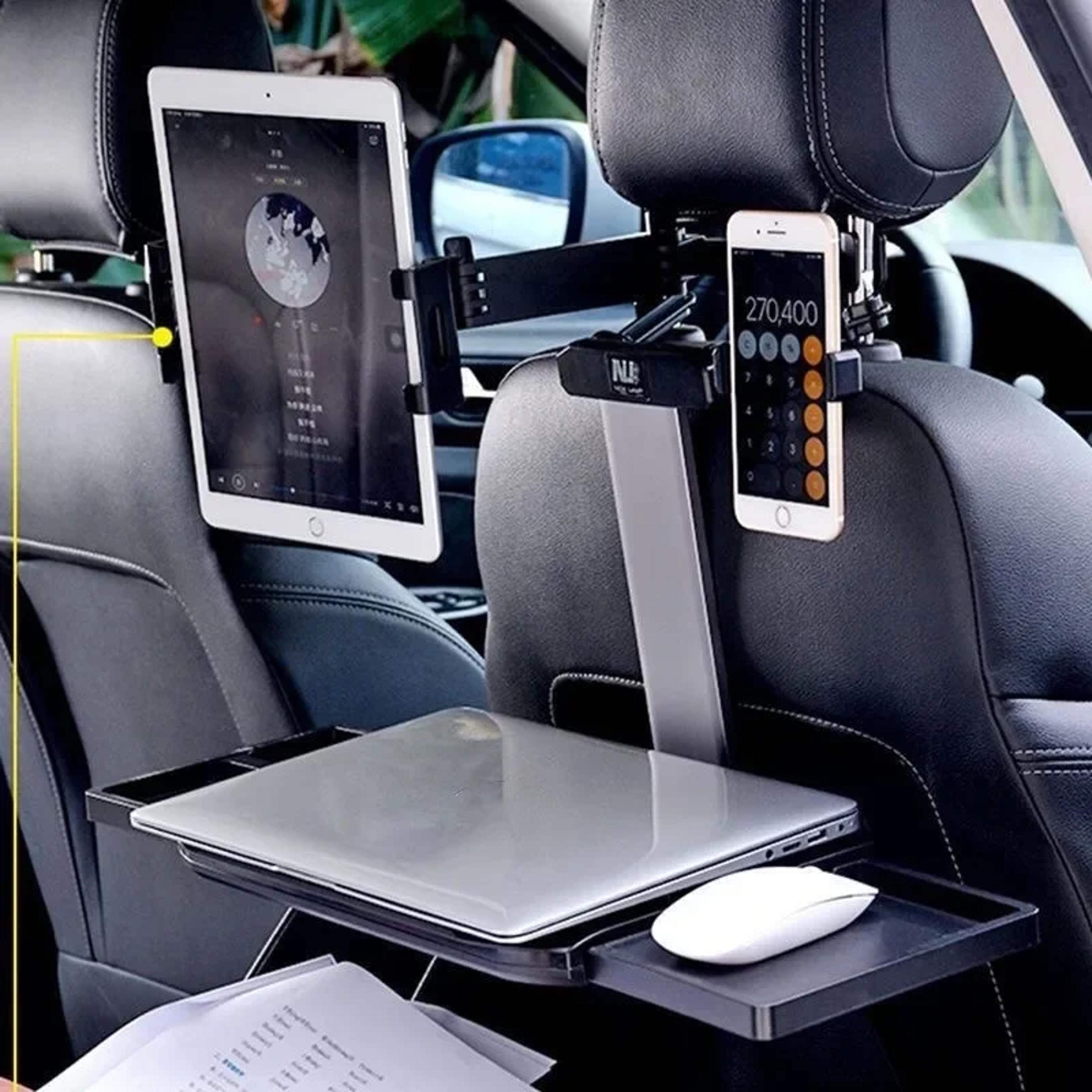 Universal Car Headrest Tablet Holder With Rotation For Phones  Tablets 0