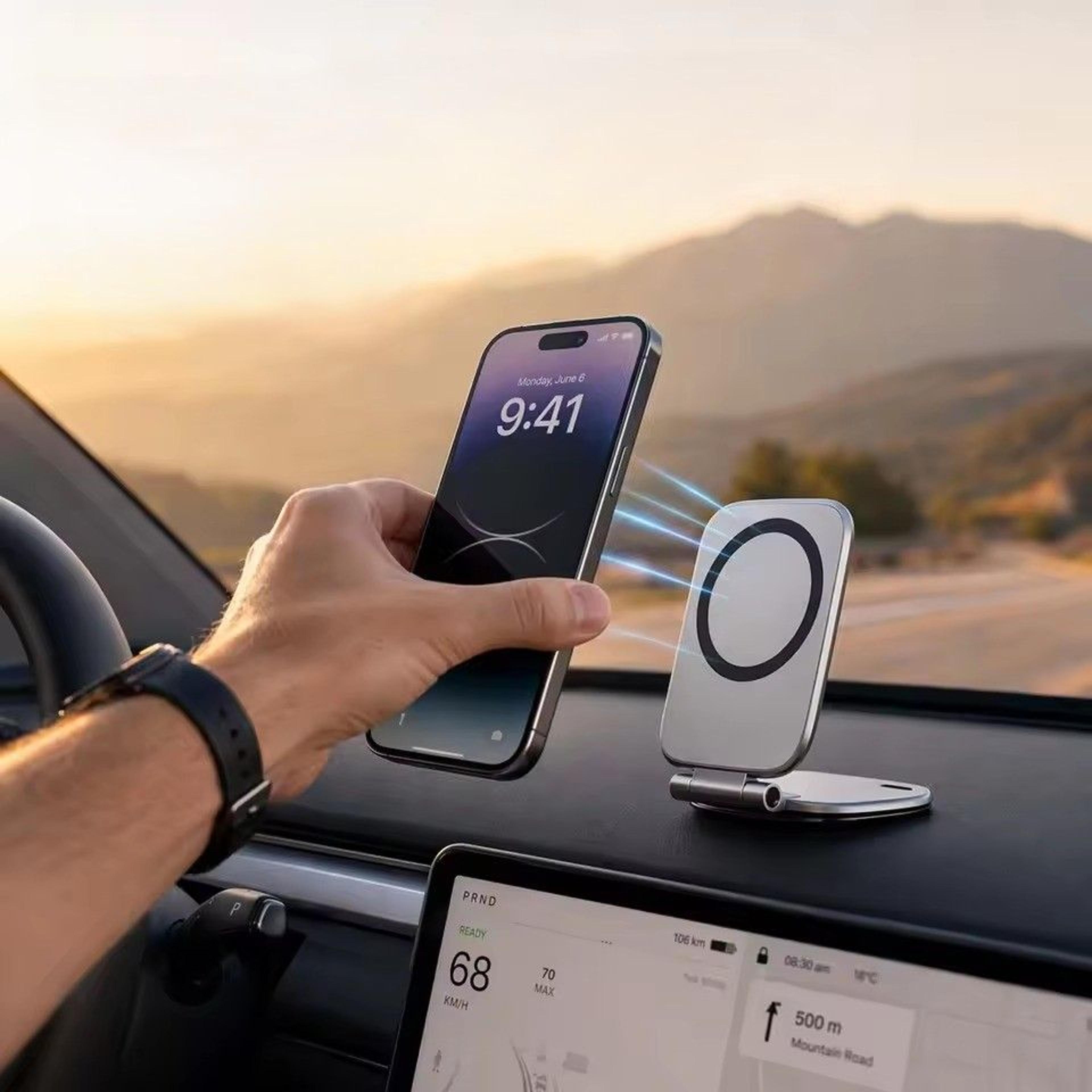 Car Mount For Tesla Model  Model Y Highland Magnetic Phone Holder 0