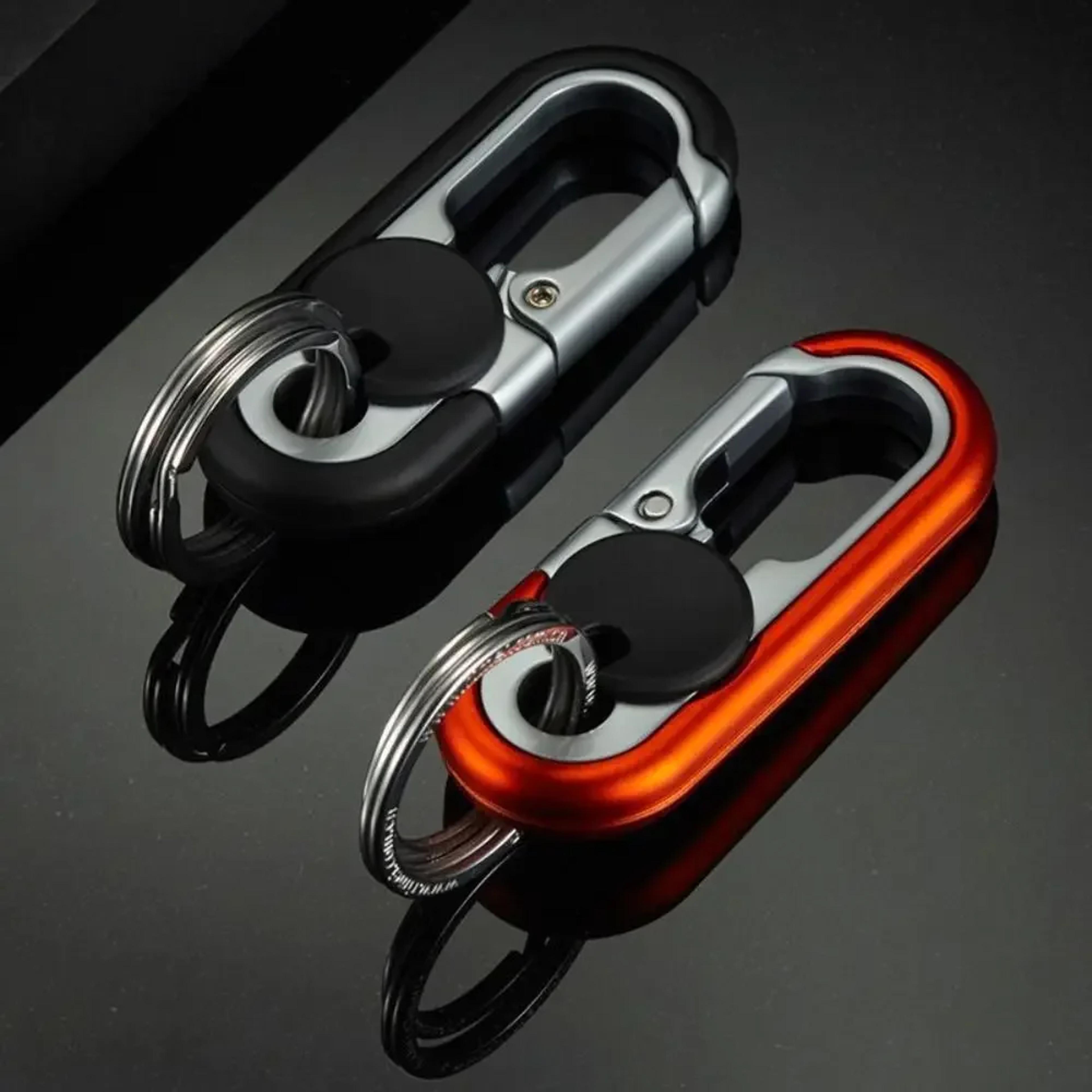 Executive Metal Keychain Double Ring Car Key Holder For Men Durable Business Key Chain Gift 0