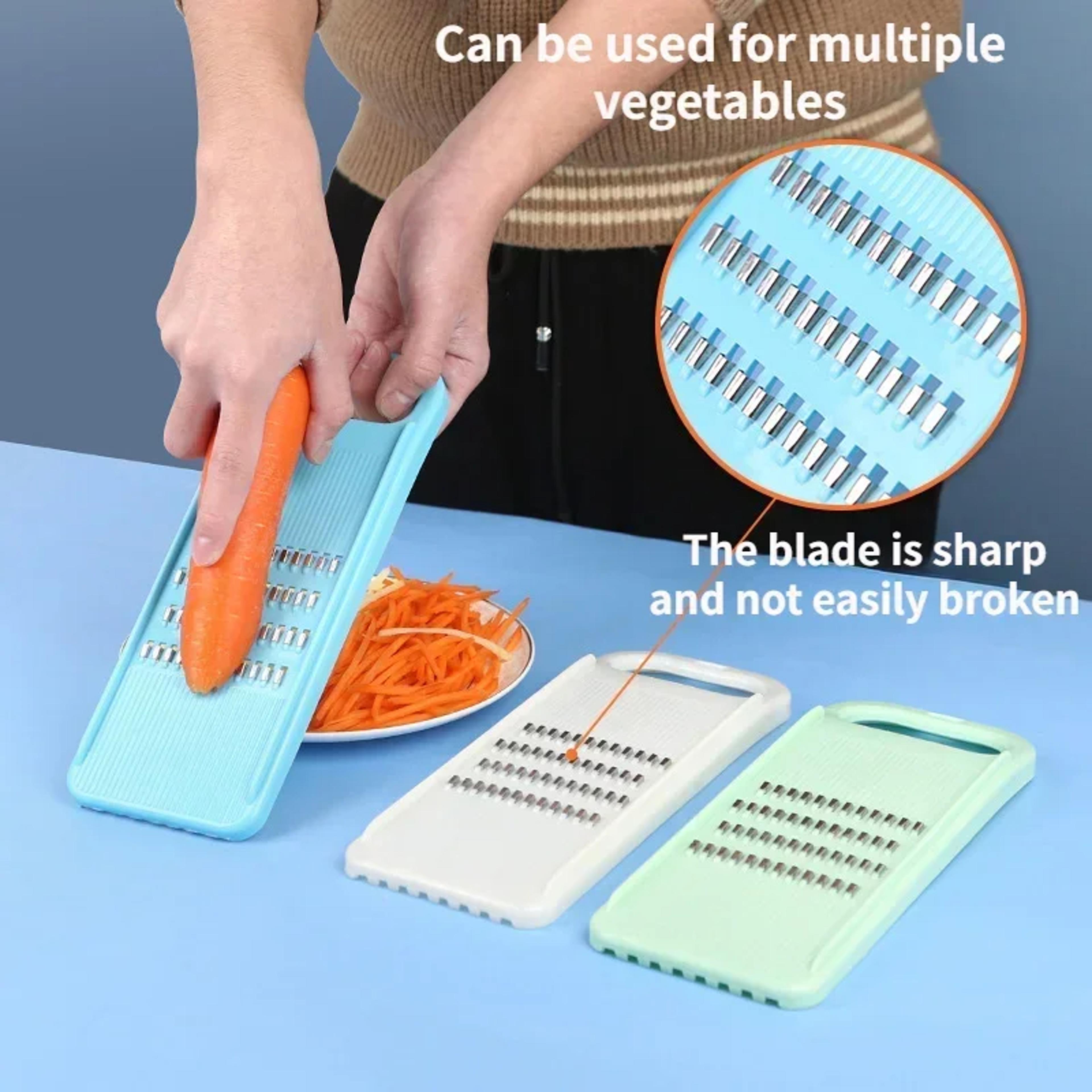 Fresh Slice Pro Vegetable Slicer  Manual Vegetable Cutter For Fast Shredding Grating  Julienne Prep 3